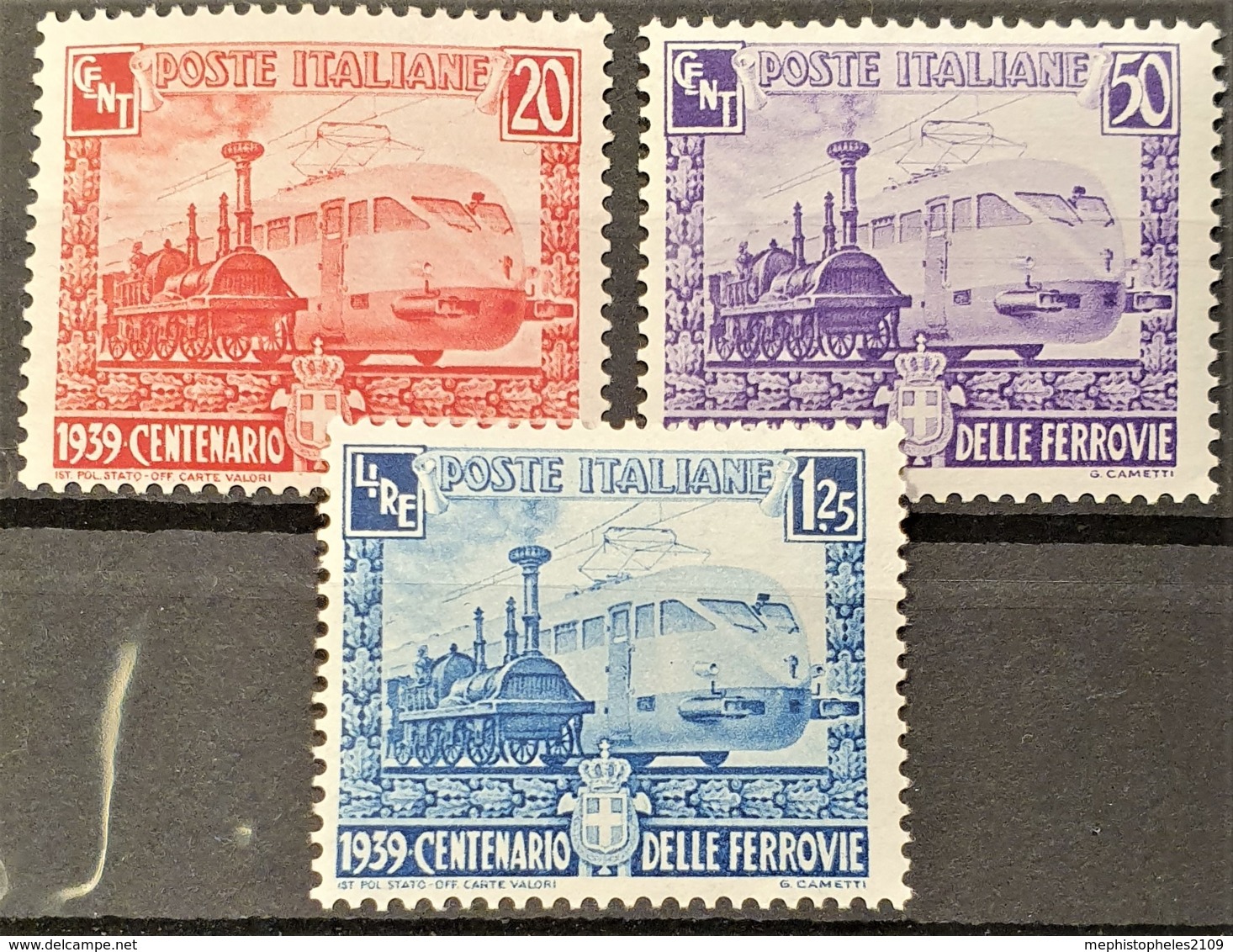 ITALY / ITALIA 1939 - MLH - Sc# 410-412 - Complete Set! - Centenario Delle Ferrovie - Nuovi