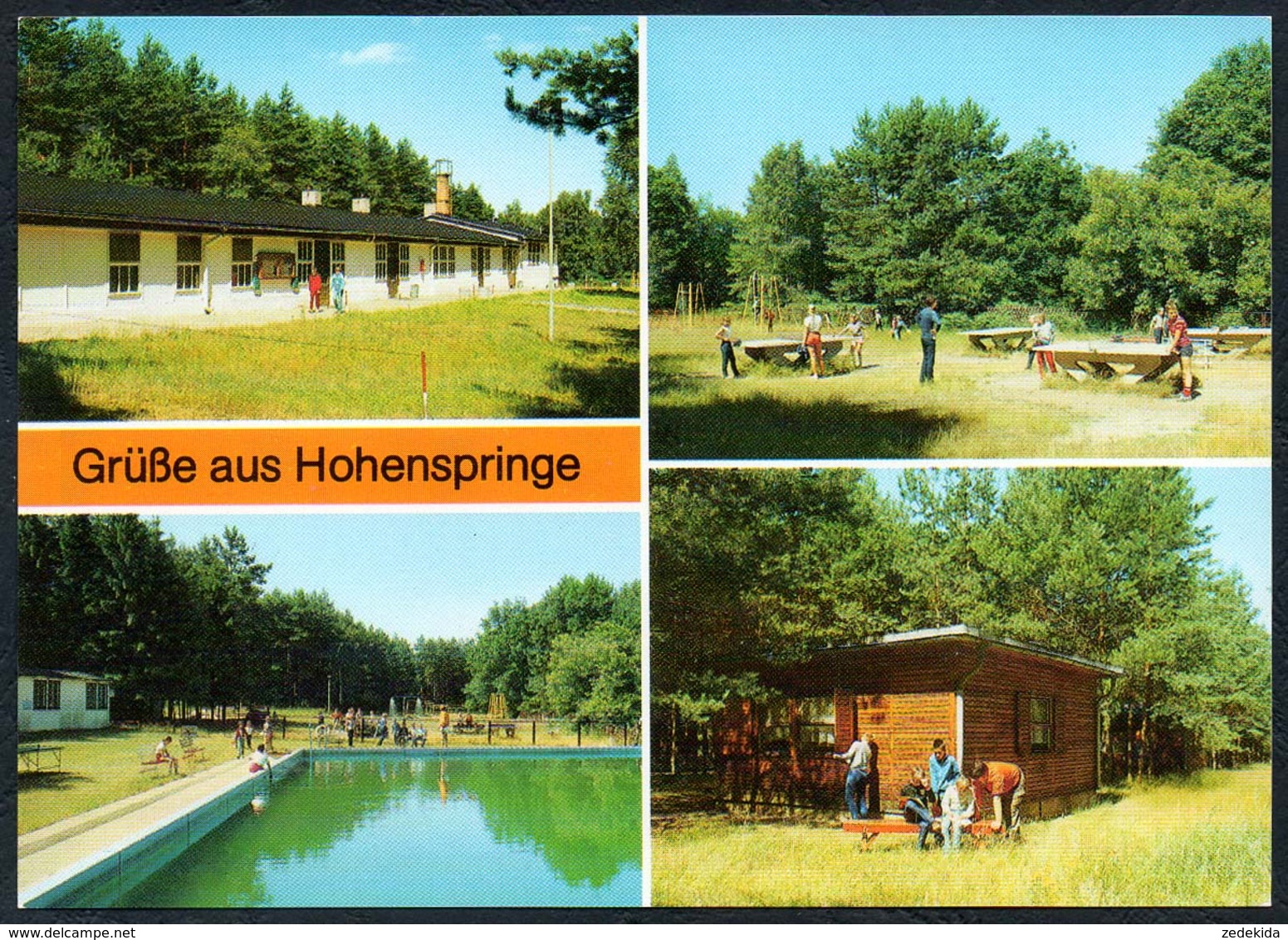 D1759 - TOP Werbig OT Hohenspringe Kinderferienlager DR Stahlbau Dresden - Verlag Bild Und Heimat Reichenbach - Belzig