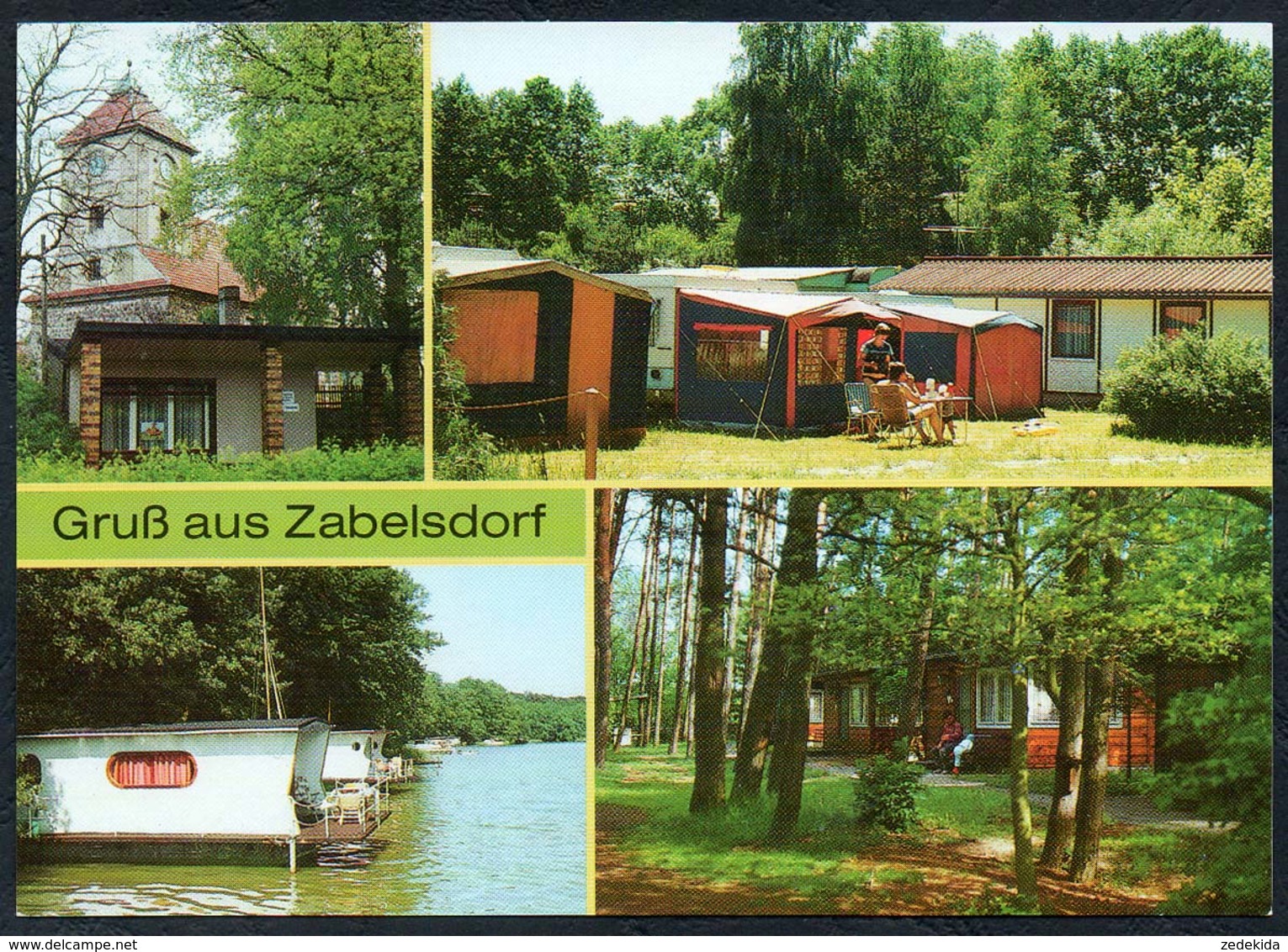 D1762 - TOP Zabelsdorf Campingplatz D/38 - Verlag Bild Und Heimat Reichenbach - Gransee