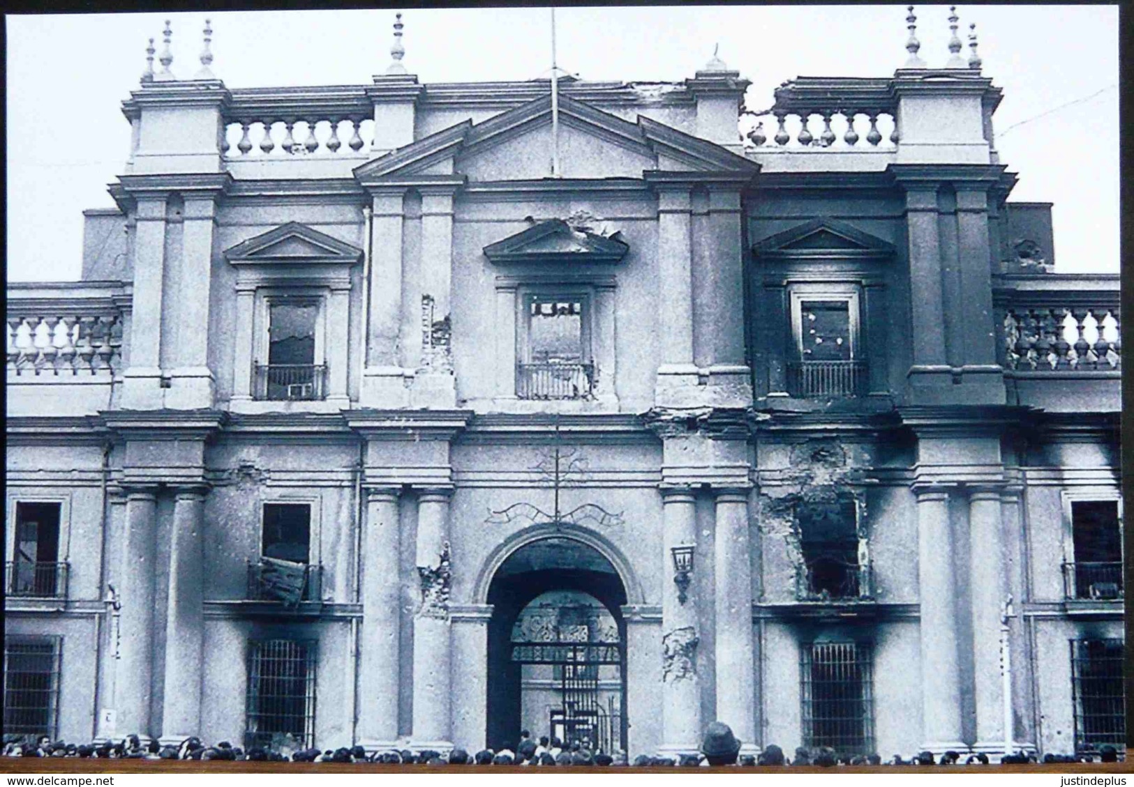 CHILI CHILE FACADE DU PALAIS DE LA MONEDA SANTIAGO STIGMATES DU COUP D'ETAT DE SEPTEMBRE 1973 - Fotografia