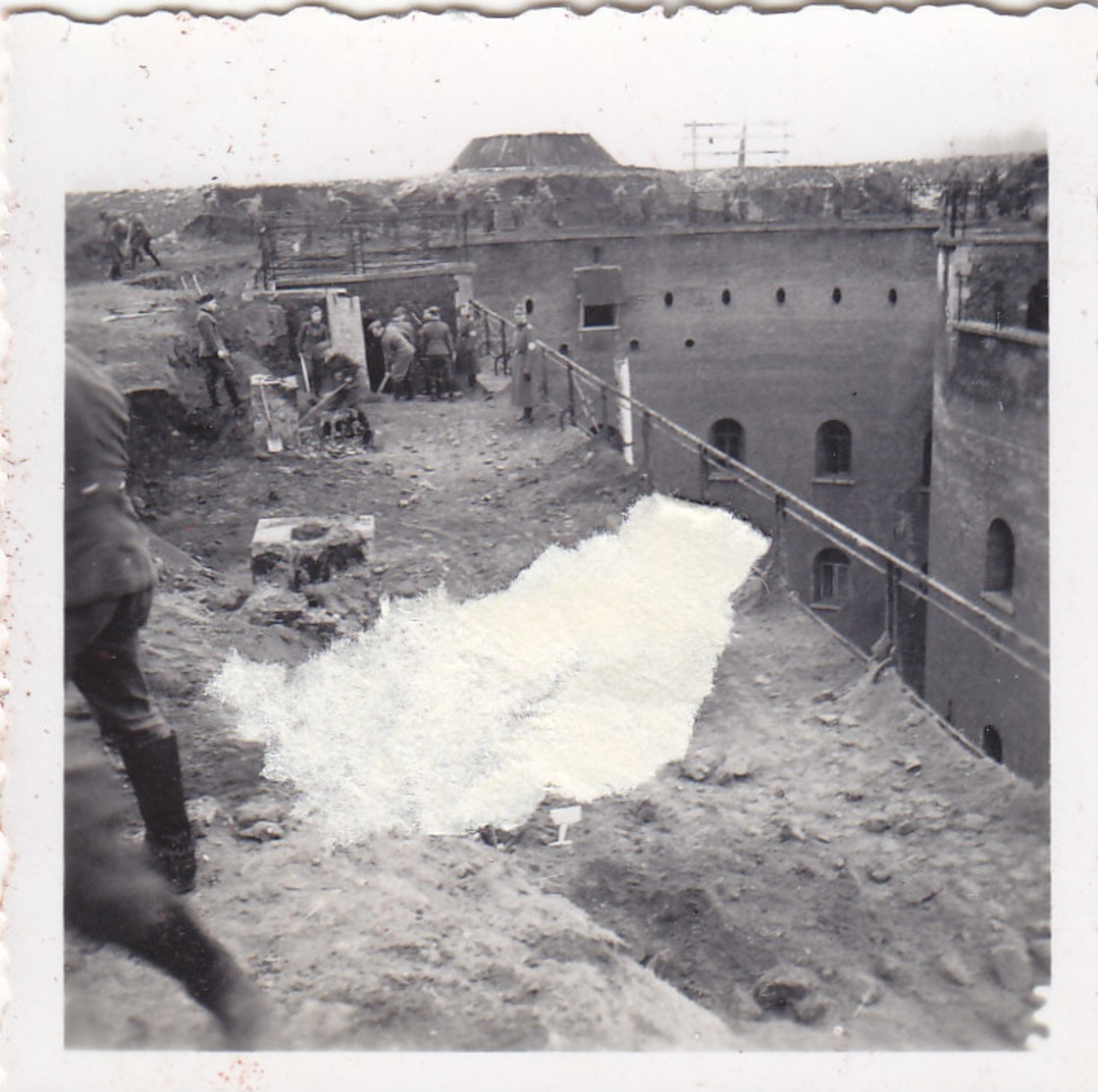 Foto Fort Festung Elsass Belgien Frankreich ? Auto RAD Reichsarbeitsdienst Deutsche Soldaten Ww2 2.Weltkrieg - Krieg, Militär