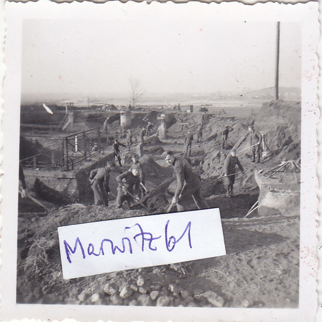 Foto Fort Festung Elsass Belgien Frankreich ? Auto RAD Reichsarbeitsdienst Deutsche Soldaten Ww2 2.Weltkrieg - Krieg, Militär