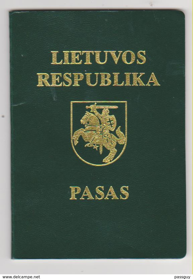 LITHUANIA Passport 1992 Passeport LITHUANIE - Reisepaß - Documenti Storici