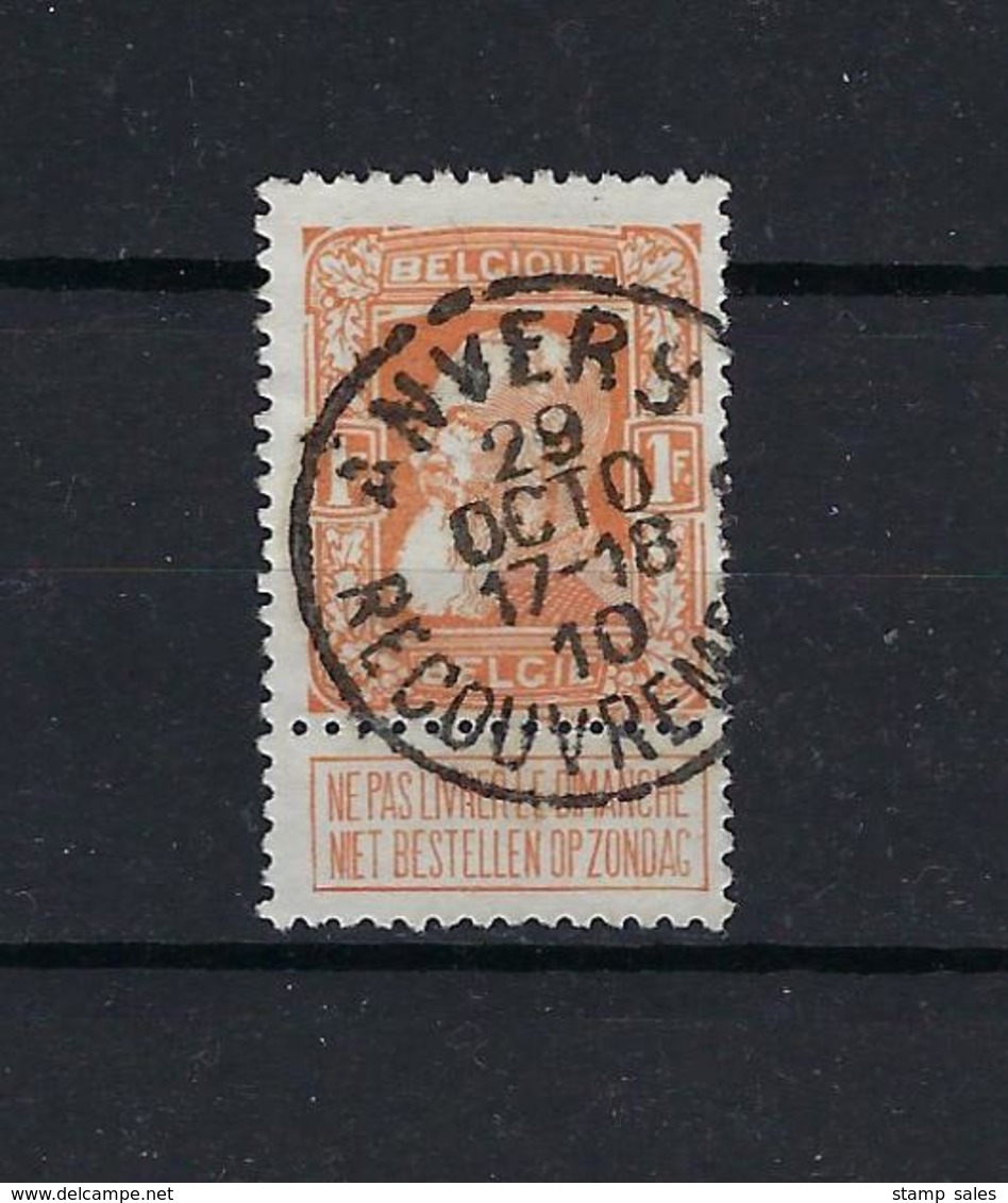 N°79a GESTEMPELD Anvers Recouvrements 1910 COB € 11,50 + COBA € 16,00 SUPERBE - 1905 Grosse Barbe