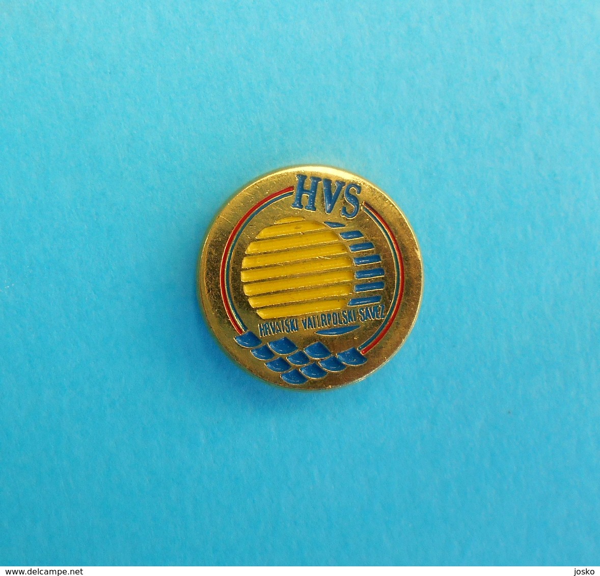 CROATIA WATER-POLO FEDERATION - Official Pin Badge By IKOM * Waterpolo Waserball Polo Acuatico Pallanuoto Anstecknadel - Water Polo