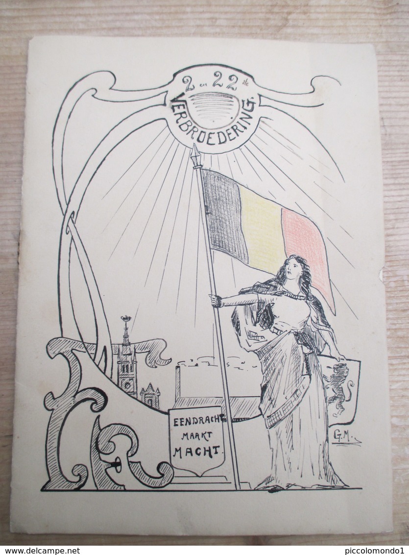 Theatre Royal Francais De Gand 1931 Verbroedering 2 En 22 Ste Linieregiment Gent - Programma's