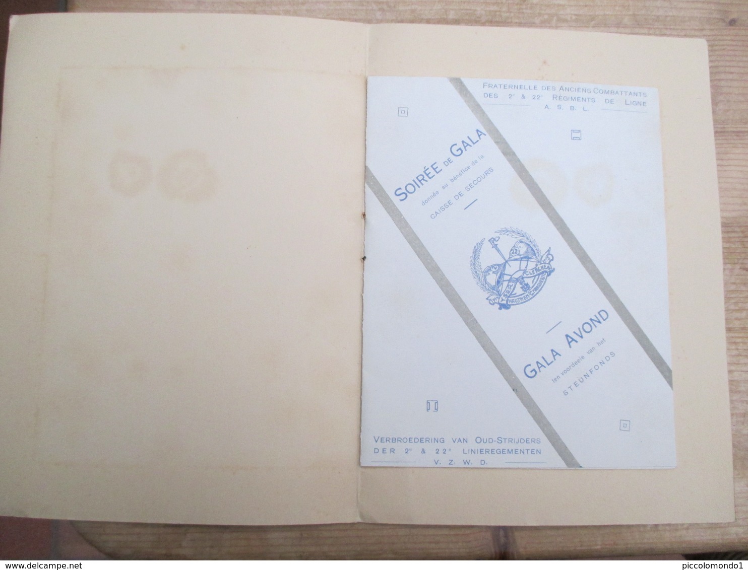 Theatre Royal Francais De Gand 1931 Verbroedering 2 En 22 Ste Linieregiment Gent - Programma's