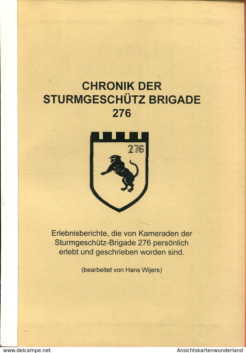Chronik Der Sturmgeschütz Brigade 276 - Deutsch