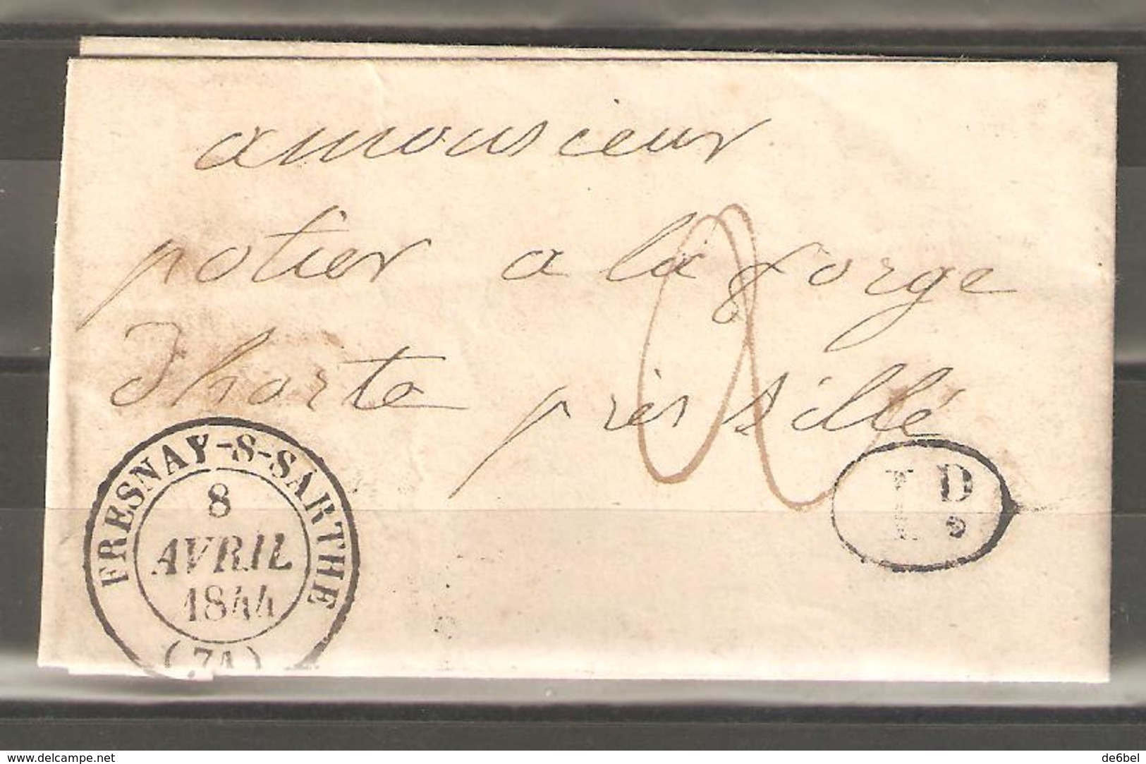 Lot  1369   //    Lettre  A/C --  GRAND CAD FRESNAY -S-SARTHE - Autres & Non Classés