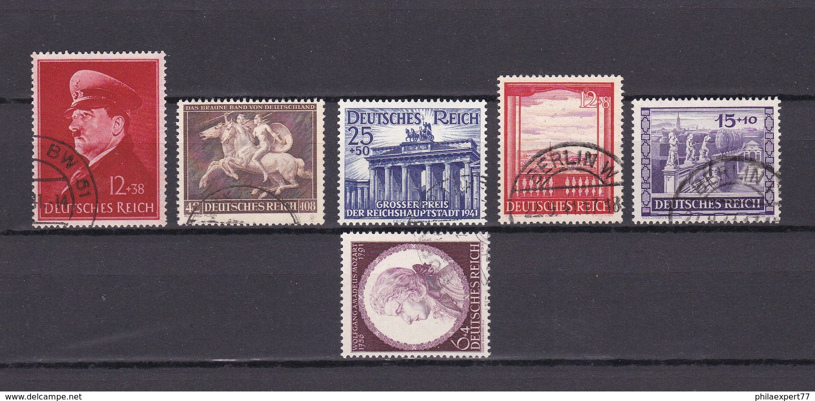 Deutsches Reich - 1941 - Michel Nr. 772+780+803/05+810 - Gest. - 30 Euro - Gebraucht