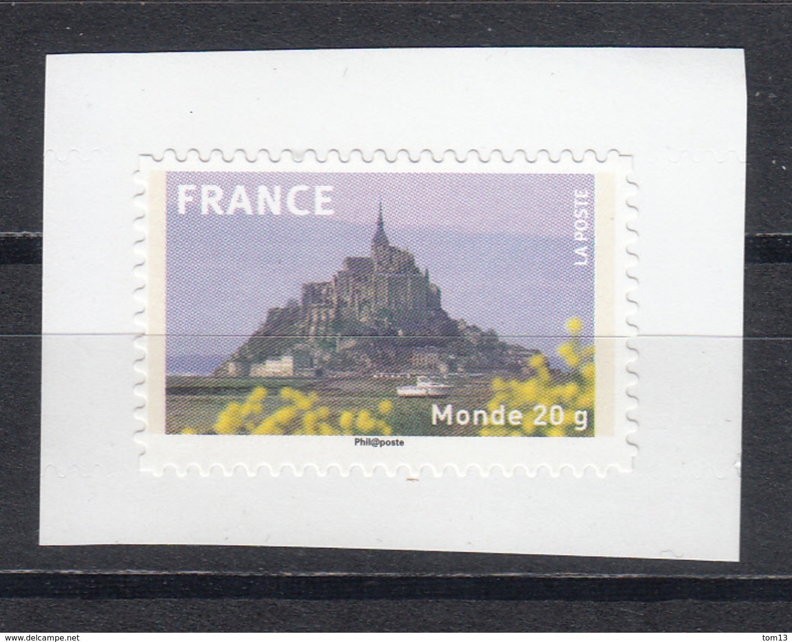 Mont Saint Michel, AUTO ADHESIF N° 334a, 2009  Neuf **   Grande Marge - Autres & Non Classés