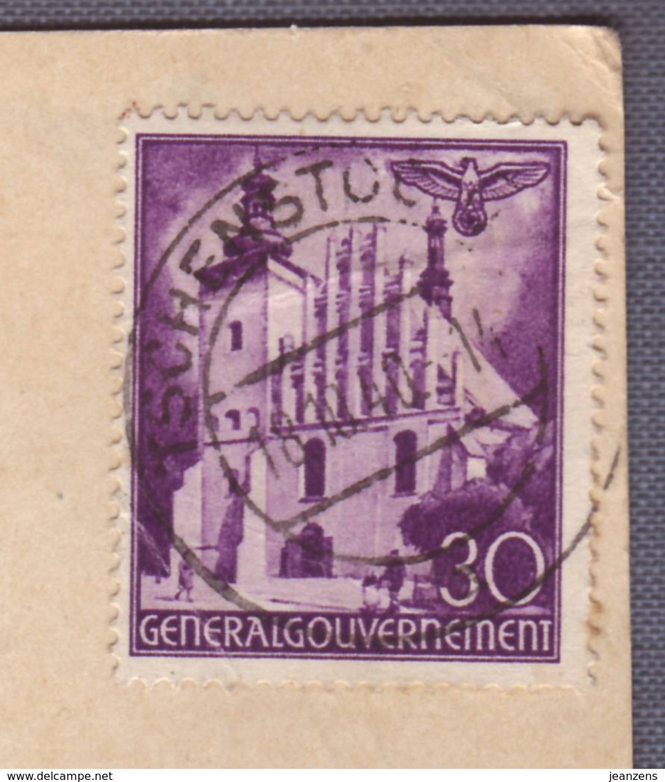 Carte Postale  Obl. Tschenstochau 18.10.1940  ->LA Spezia (Italie) - Zensur/Censored/Censure De Munich - Generalregierung