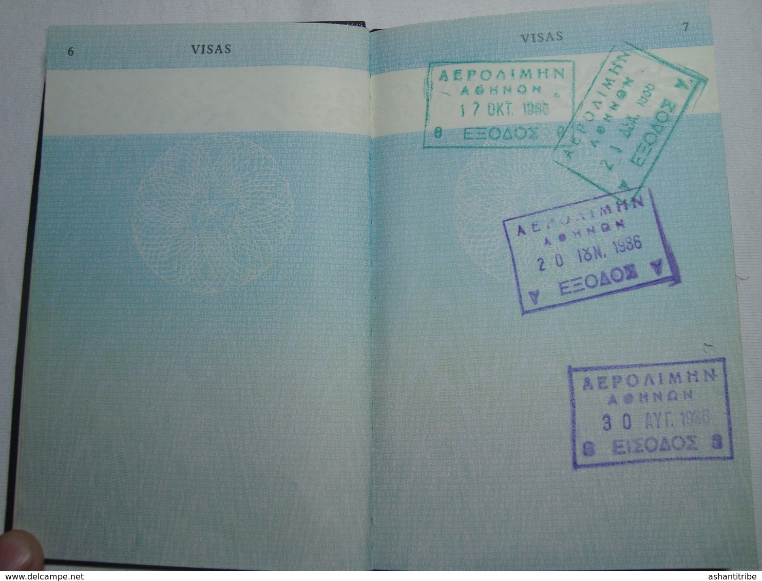 British Passport Reisepass Passeport Expired 1986 Of A Young UK Citizen #2 - Documenti Storici