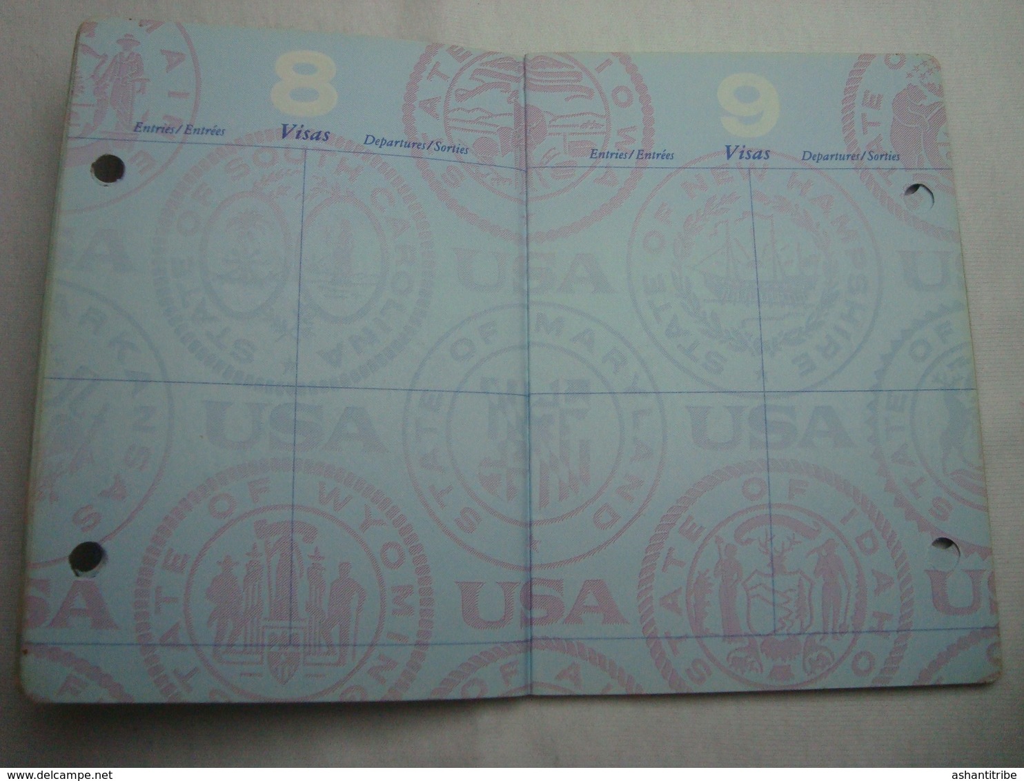 USA Passport Reisepass Passeport Canceled 2001 Of A Woman #3 - Documenti Storici