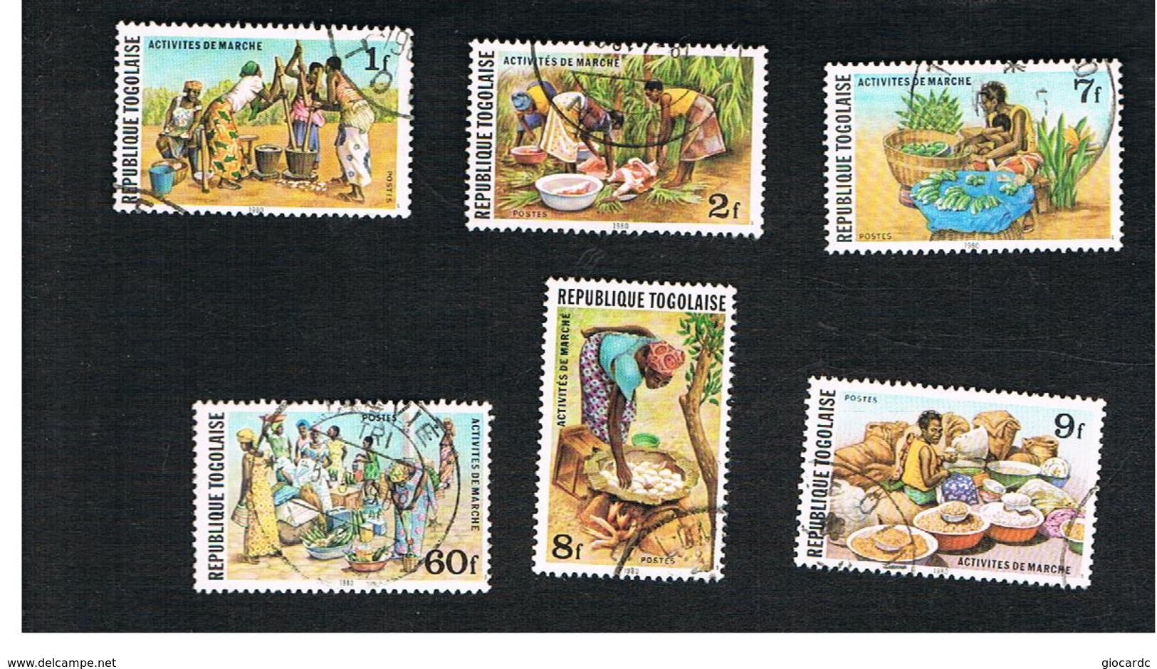 TOGO  - SG 1430.1447  -   1980.1981 MARKET SCENES  - USED ° - Togo (1960-...)