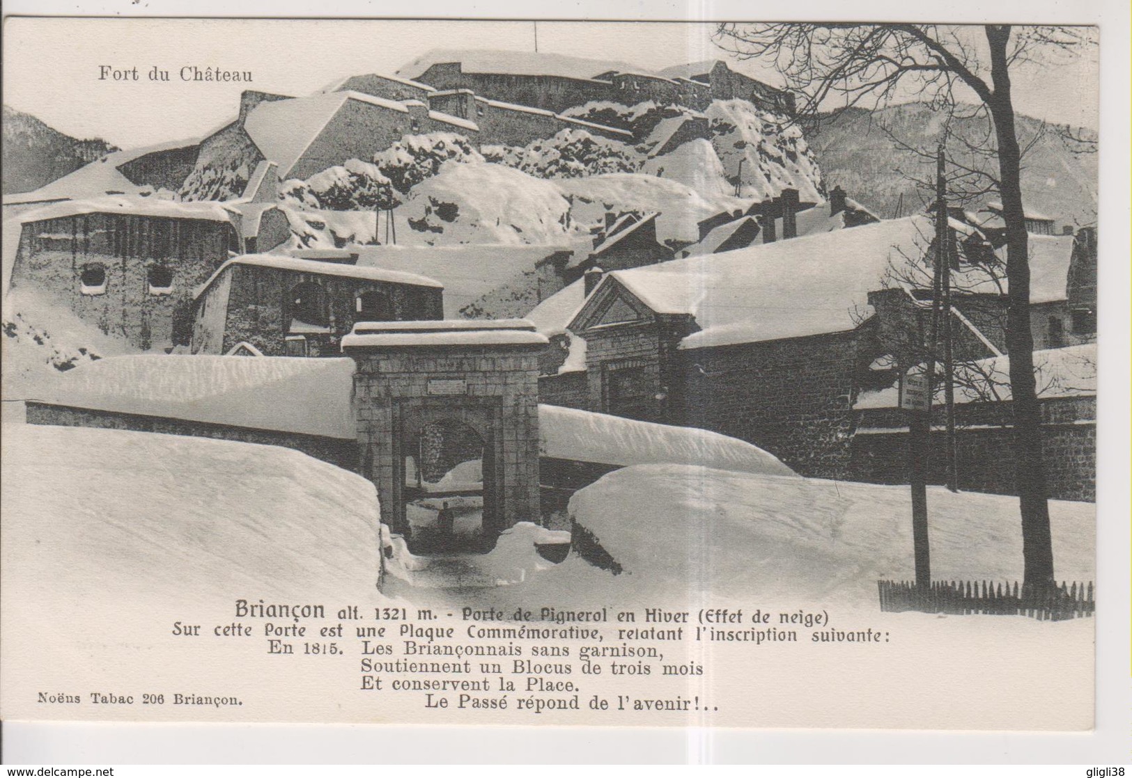 CPA-05-Hautes Alpes- BRIANCON- Porte De Pignerol En Hiver- - Briancon