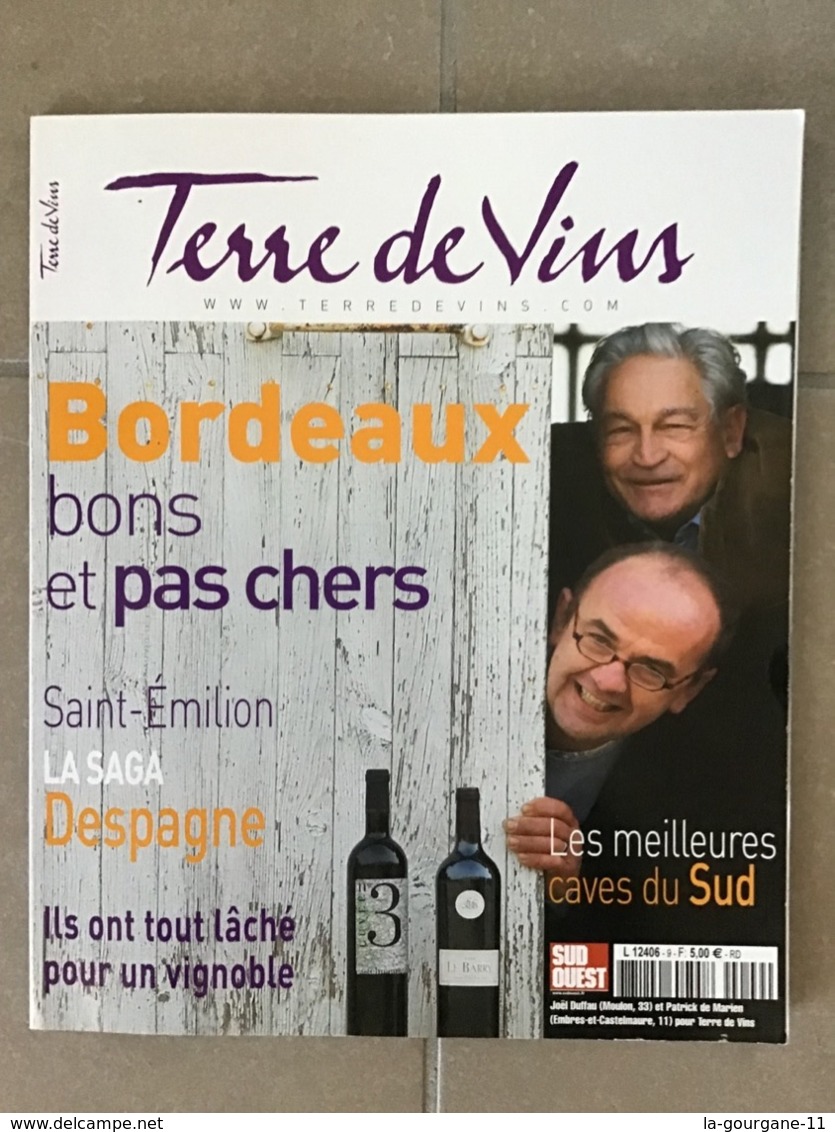 TERRE DE VINS N°9 Janvier/Février 2011 - Bordeaux Bons Et Pas Chers. 112 Pages - Cuisine & Vins