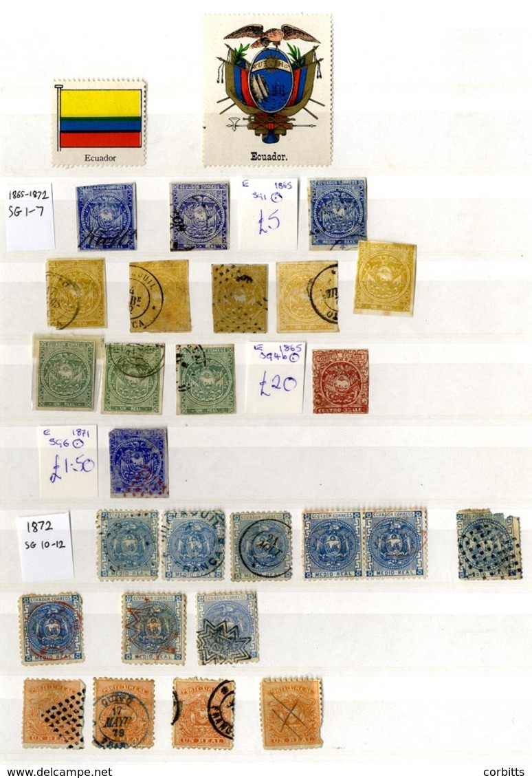 ECUADOR 1865-1960's Duplicated Range, Mainly U With Some Scarcer Values. (many 100's) - Sonstige & Ohne Zuordnung
