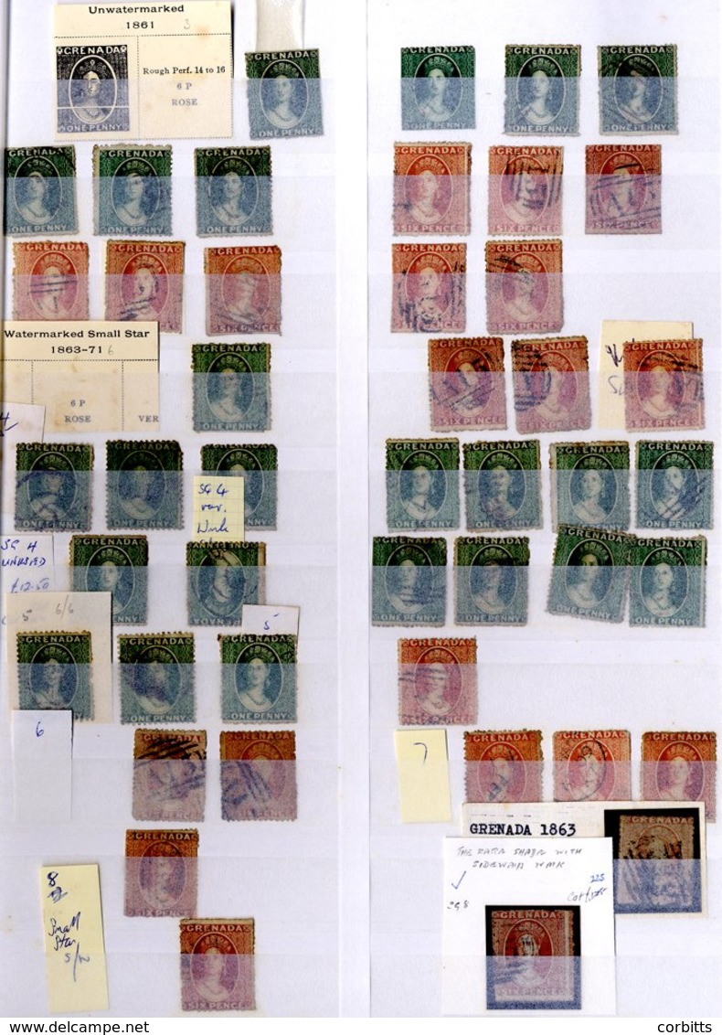 GRENADA 1863-1970's Duplicated M & U Ranges With Attractive Chalons & Good General Run Through. (100's) - Autres & Non Classés