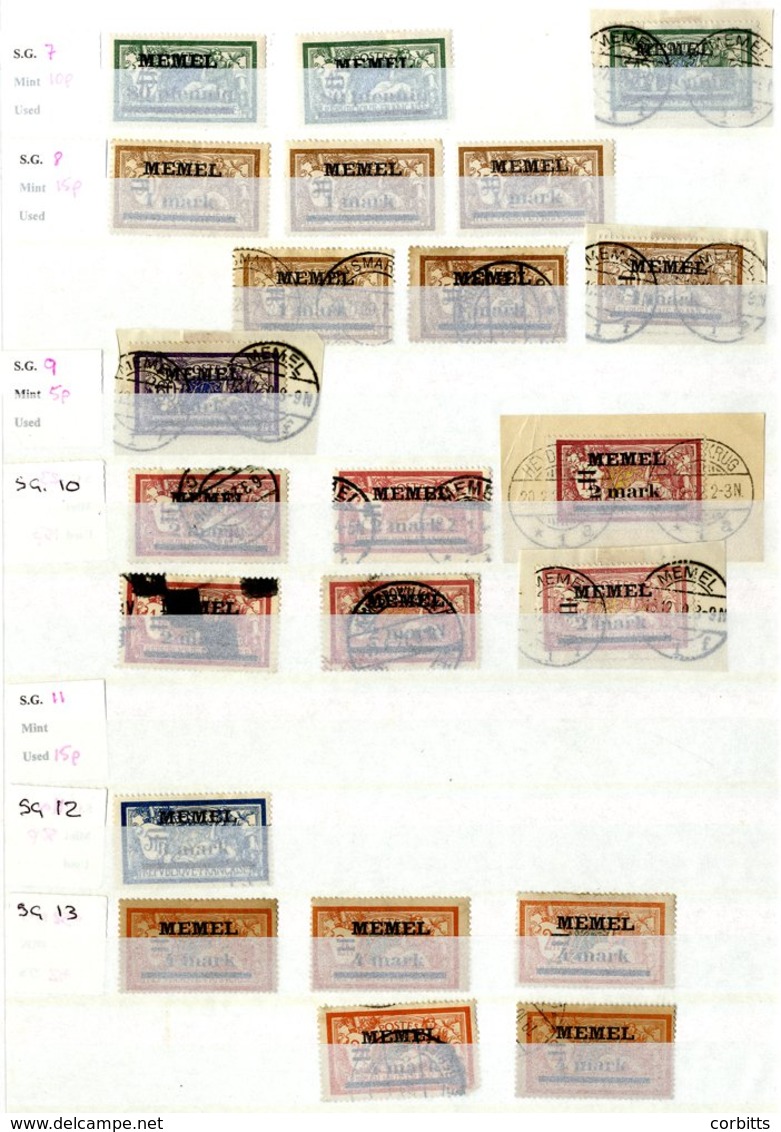 MEMEL FRENCH & LITHUANIAN OCCUPATION 1920-23 Duplicated M Or FU Ranges. (55) - Sonstige & Ohne Zuordnung