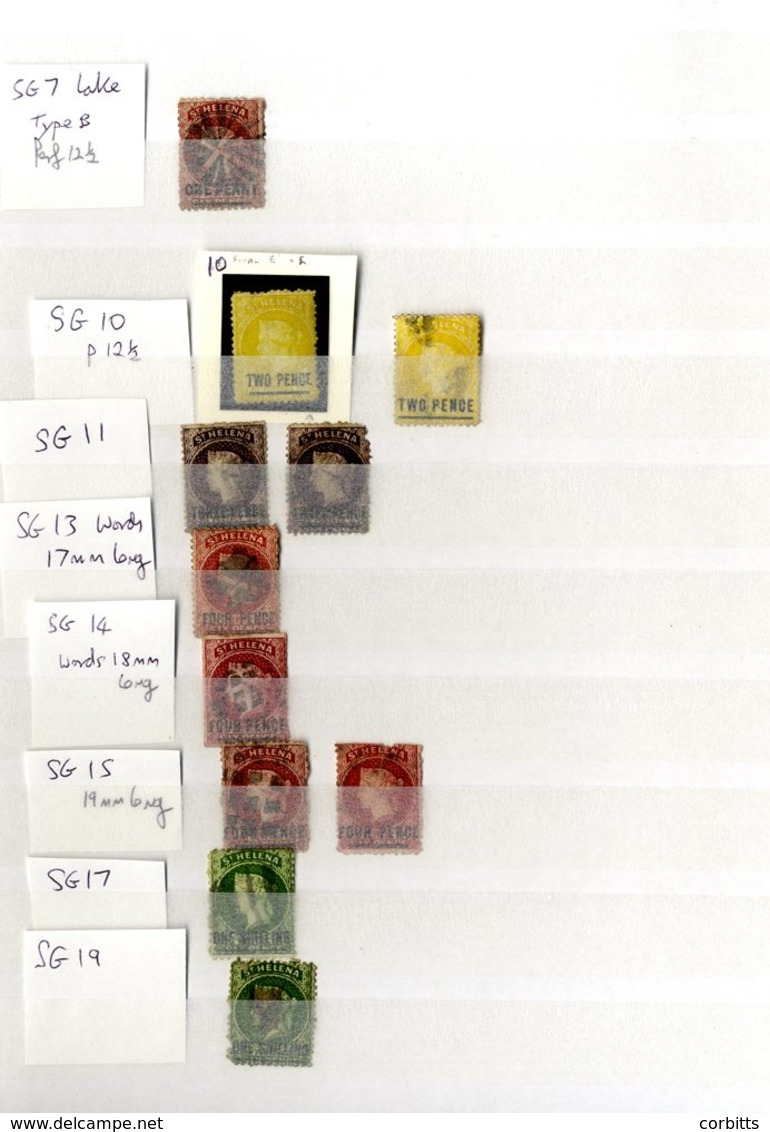 ST. HELENA From A Good Range Of QV 1st Types Vals To 5s, 1890 To 10d, KEVII Vals To 1s, KGV Vals To 8d, Some KGV/QEII. U - Sonstige & Ohne Zuordnung