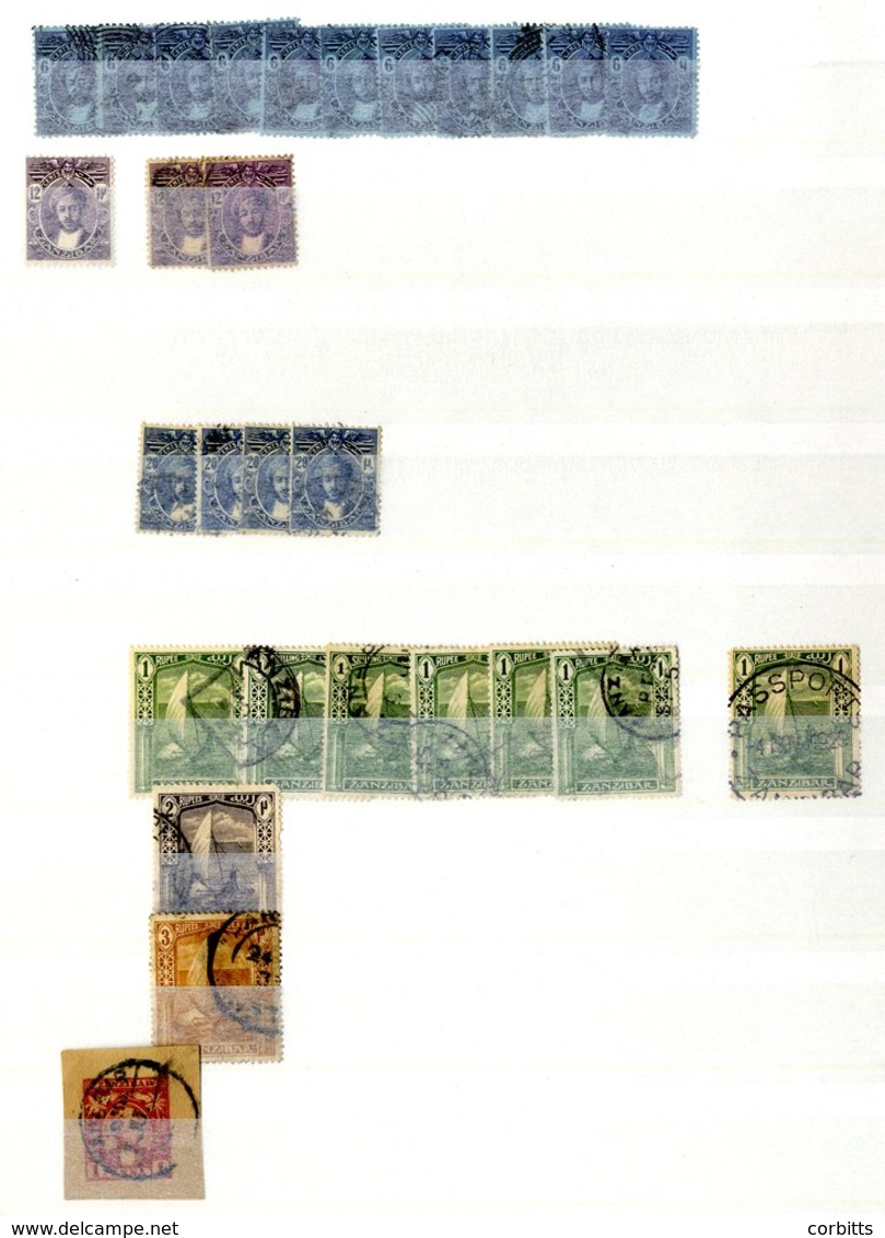 ZANZIBAR 1896 Onwards, Duplicated Range To 1960's Incl. Postage Dues & Odd Revenues. (many 100's) - Sonstige & Ohne Zuordnung