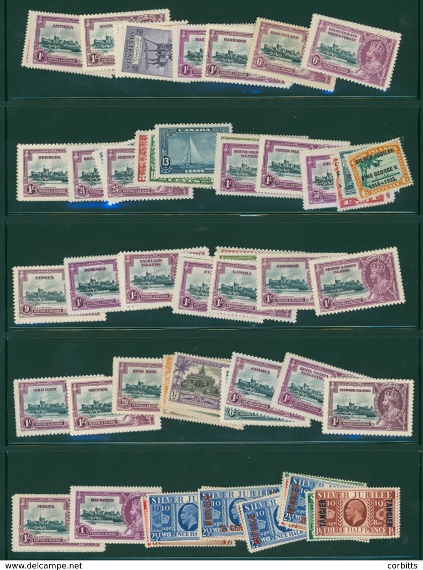 1935 Silver Jubilee Sets (excl. Egypt), Fine M, The Odd Set Has Toned Gum. Cat. £2100. (249) - Other & Unclassified