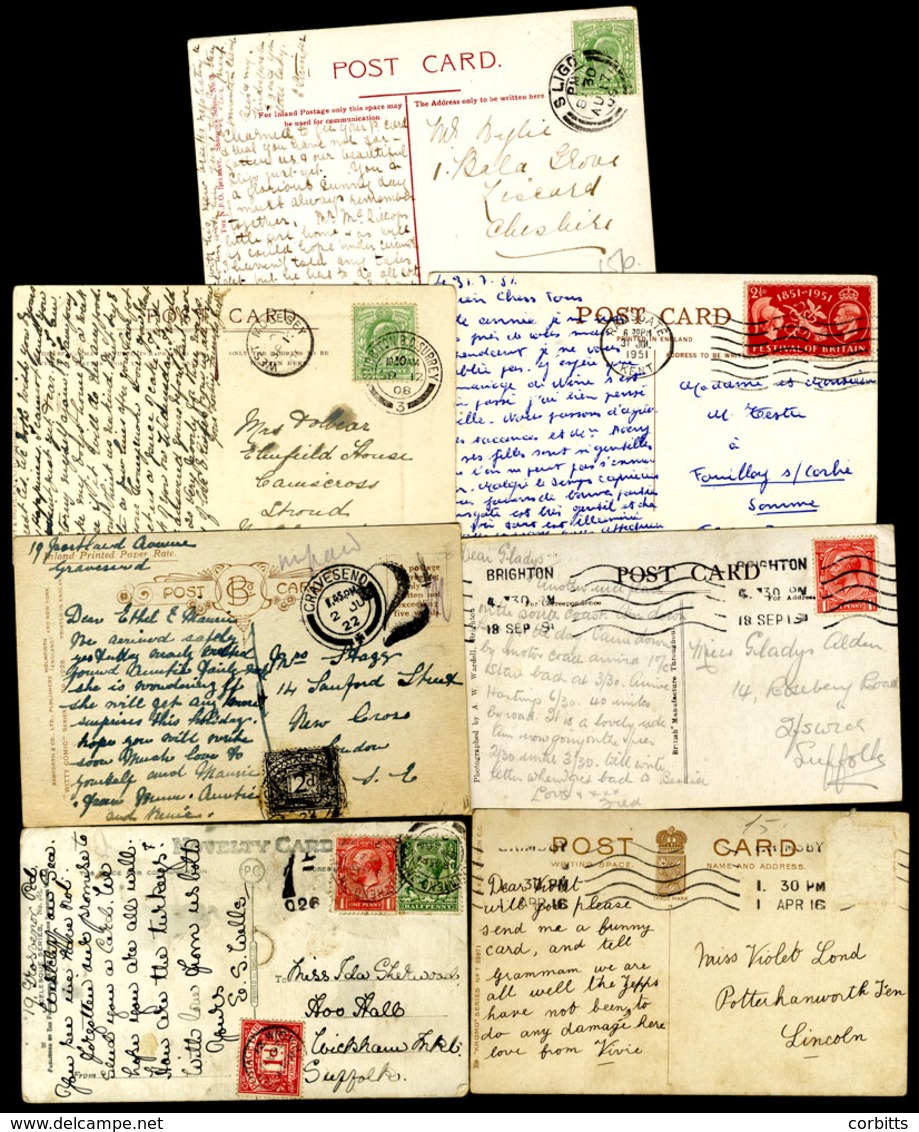 MISCELLANEOUS ACCUMULATION Incl. Exhibitions, Piers, Several With Postage Due Frankings Or H/stamps Etc. (approx 400) - Non Classés