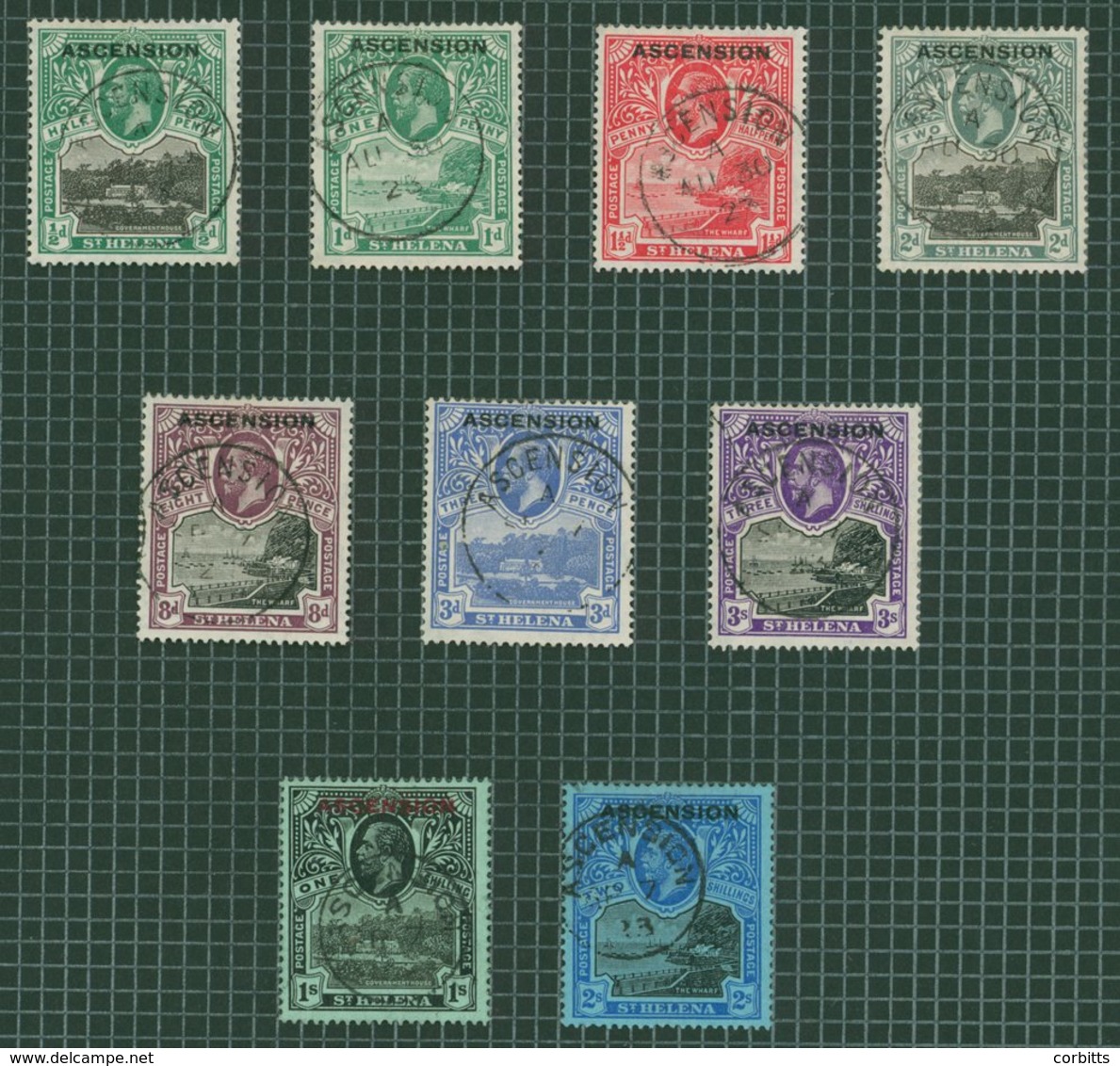 1922-49 M & U Collection On Leaves From 1922 Optd Set M (2s Creased), A Complete Set All Fine C.d.s Used, 1924-33 MSCA S - Autres & Non Classés