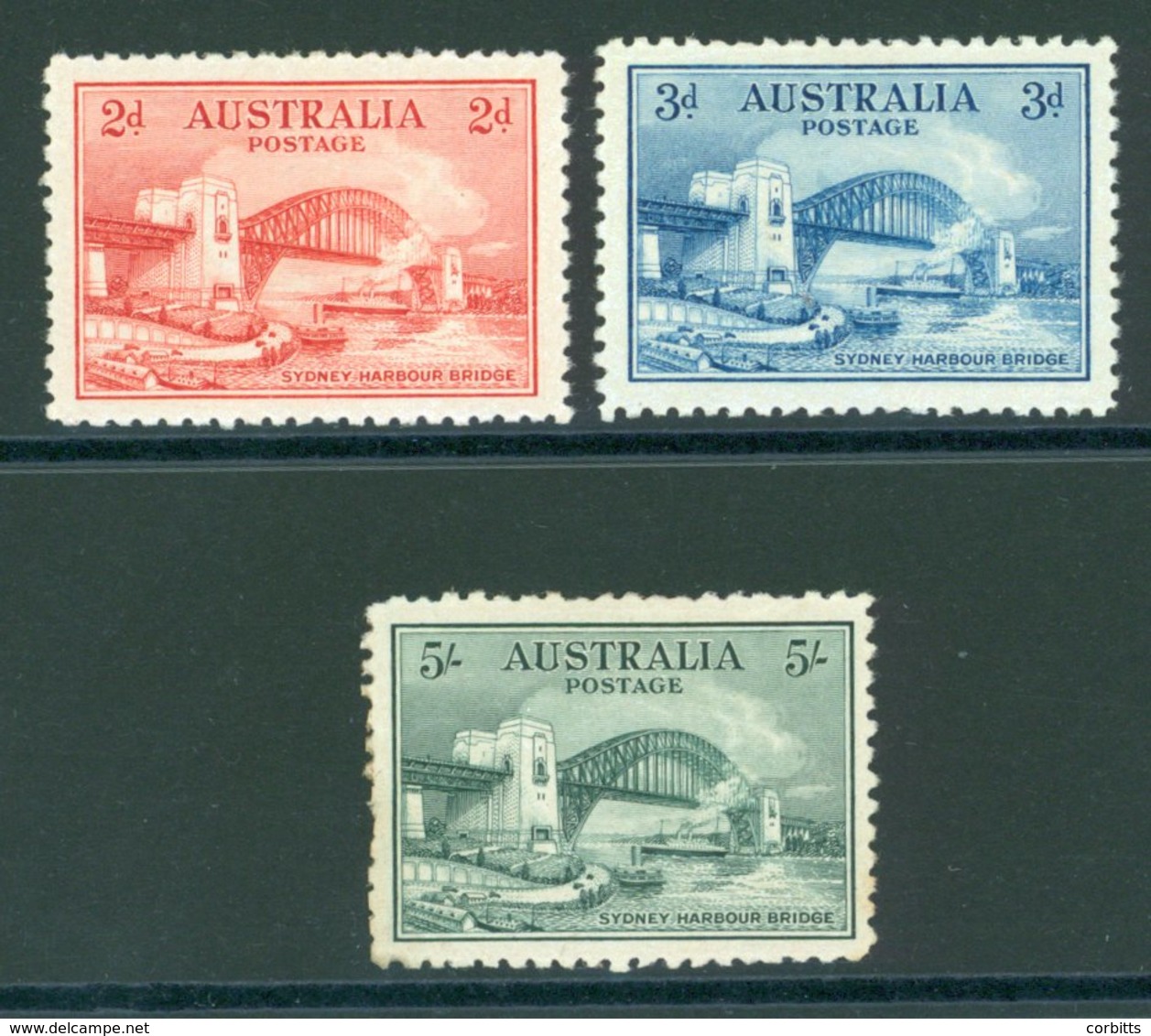 1932 Bridge Set, M (5s Tiny Thin & Some Short Perfs), SG.141/3. Cat. £425. (3) - Sonstige & Ohne Zuordnung