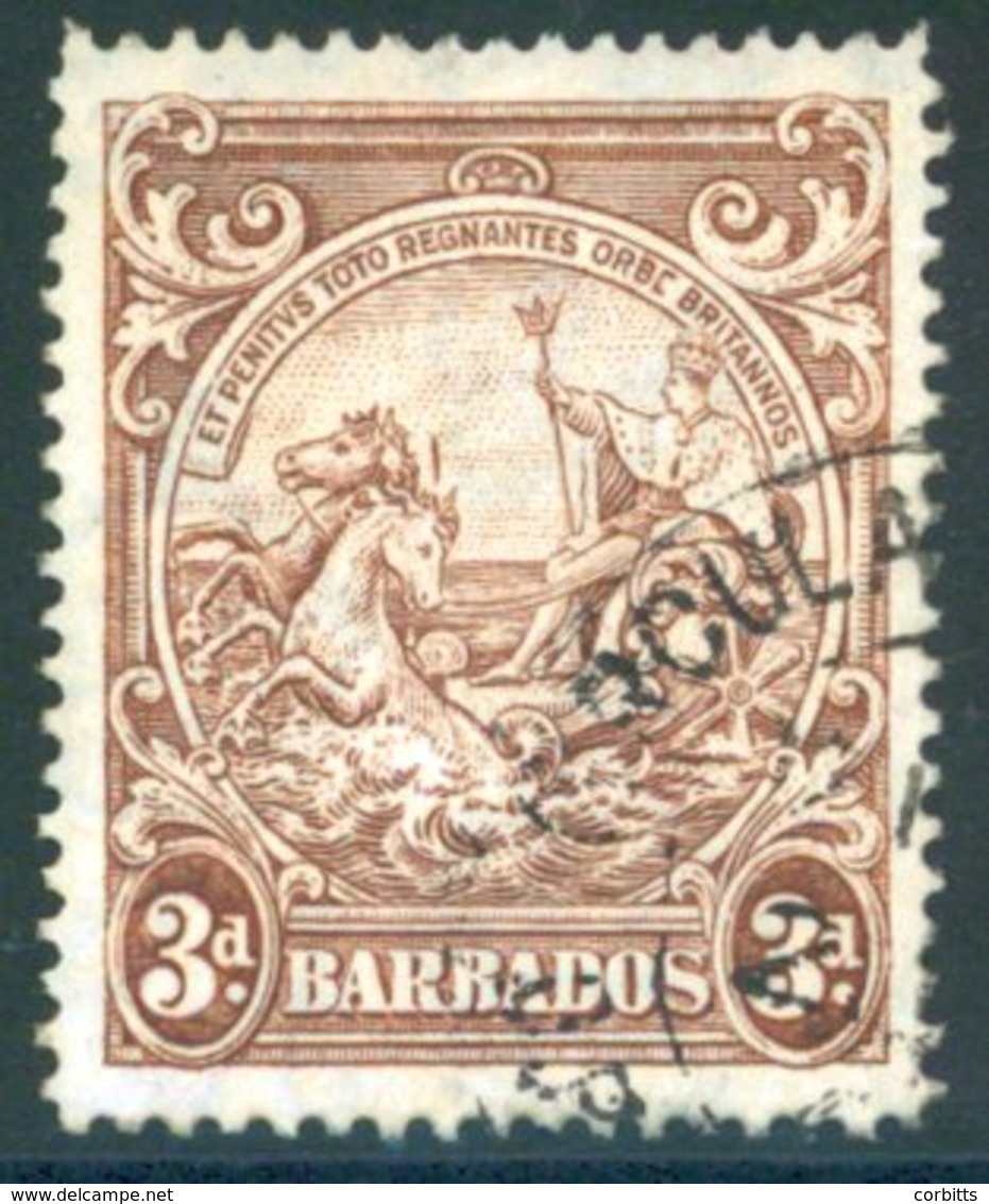 1938-47 MSCA 3d Brown With 'vertical Line Over Horses Head' Variety, VFU, SG.252ba. Cat. £140. - Sonstige & Ohne Zuordnung