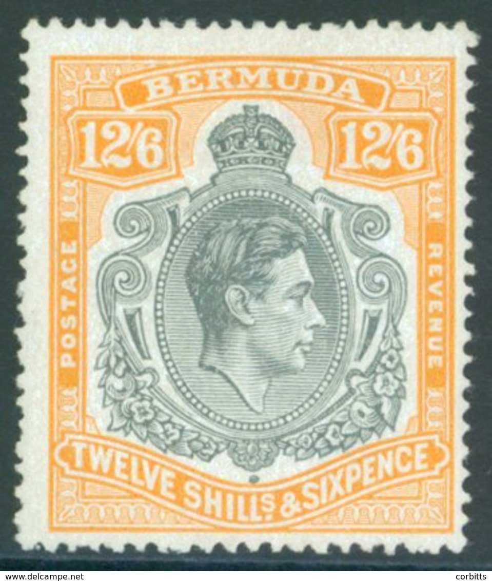 1947 12/6d Grey & Yellow On Ordinary Paper, Fine M, SG.120d. Cat. £700. - Sonstige & Ohne Zuordnung