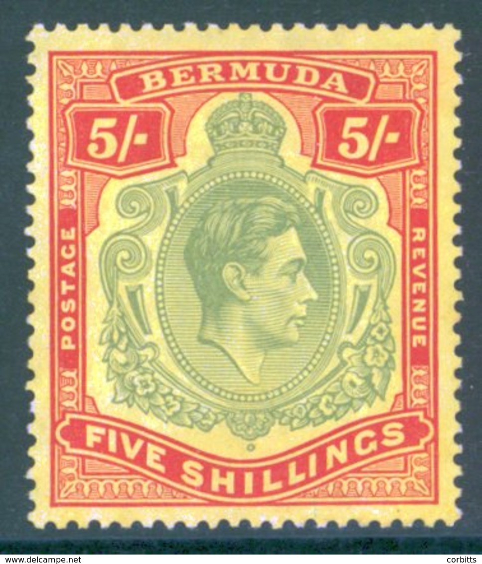 1939 5s Pale Green & Red/yellow, Fine M, SG.188a. Cat. £375. (1) - Sonstige & Ohne Zuordnung