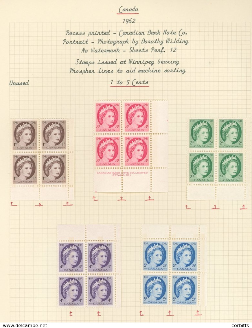 1954-76 M/UM & VFU Range Of QEII Defins & Commems On Leaves Incl. Booklet Panes, Commercial Covers Etc. Cat. £300. (270  - Sonstige & Ohne Zuordnung