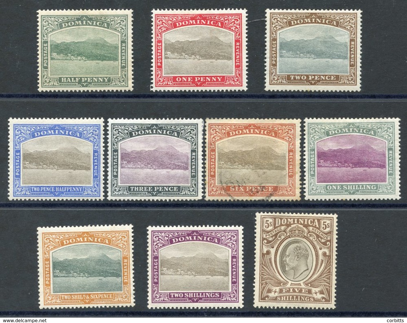 1903 CCC Set, M (except 6d Is U, 3d Faults), SG.27/36. Cat. £225. (10) - Autres & Non Classés