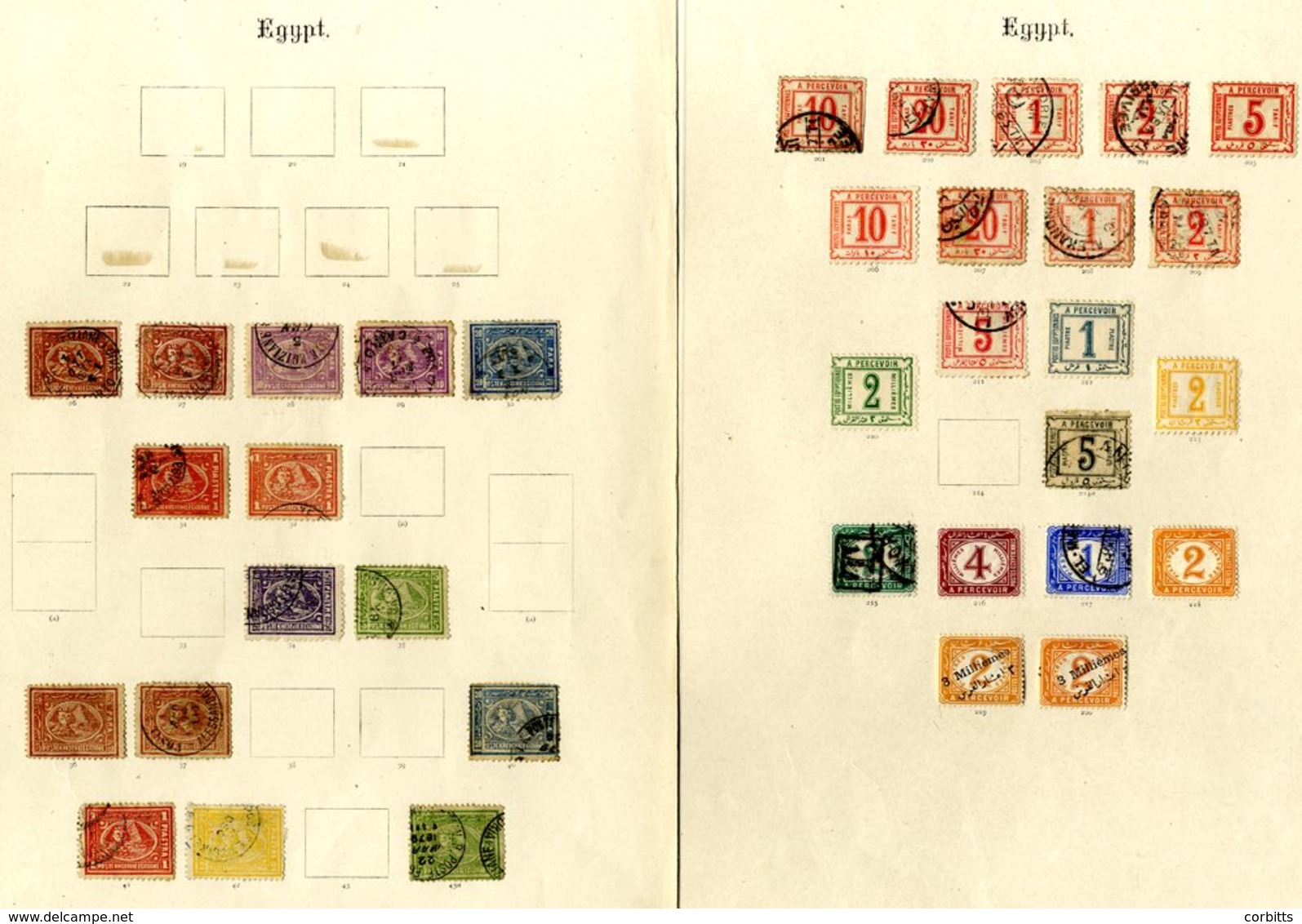 Collection On Leaves 1866 5pa, 1pi, 5pi Unused 10pa, 20pa (2), 2pi Used, 1872/-5 Range To 5pi (4) Mostly Used, Also 5pa  - Sonstige & Ohne Zuordnung