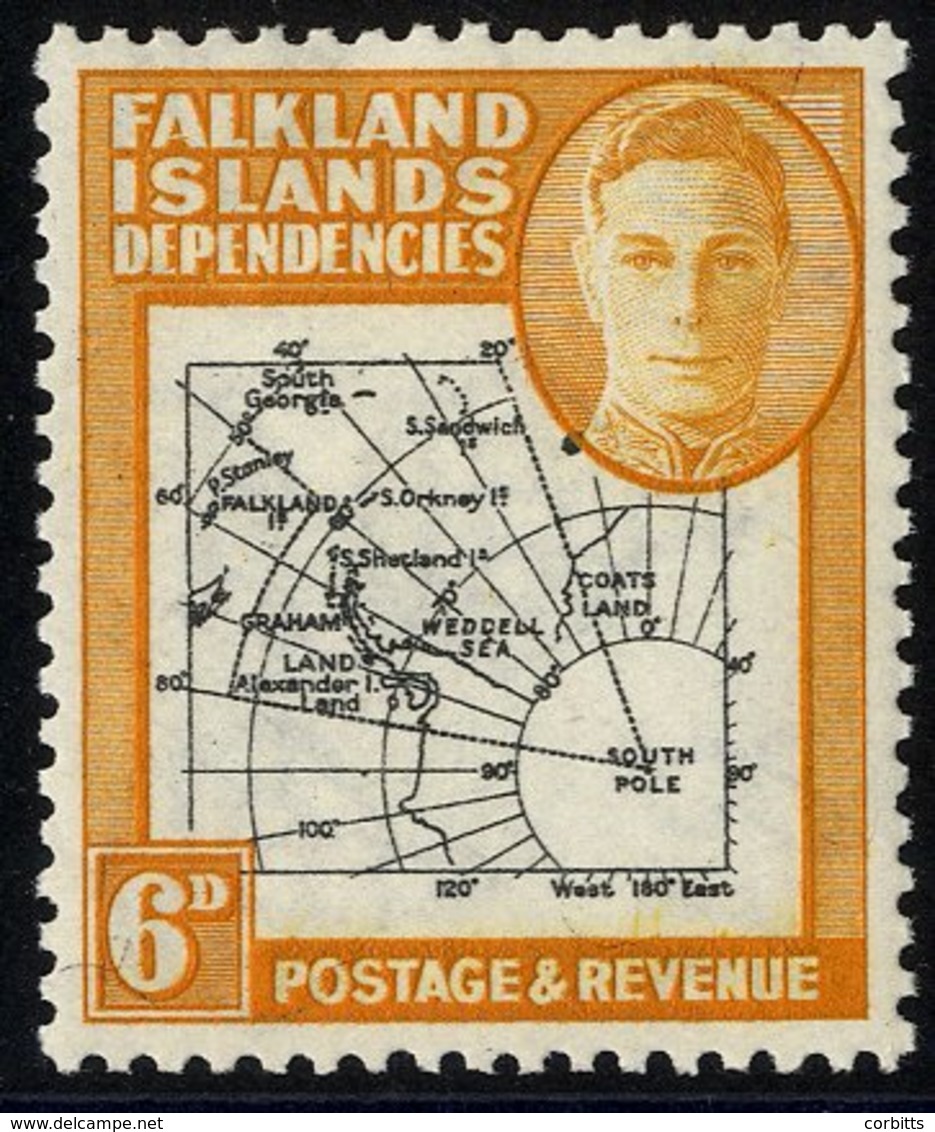 1946 Thick Map 6d With 'extra Dot By Oval,' M (hinge Remnant), SG.G6d. (1) Cat. £275 - Sonstige & Ohne Zuordnung