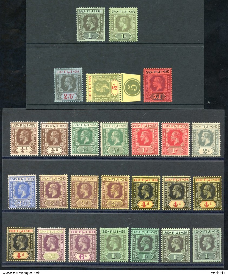 1912-23 Die I MCCA Set & Extra Shades, SG.125/137. Cat. £350+ (26) - Sonstige & Ohne Zuordnung