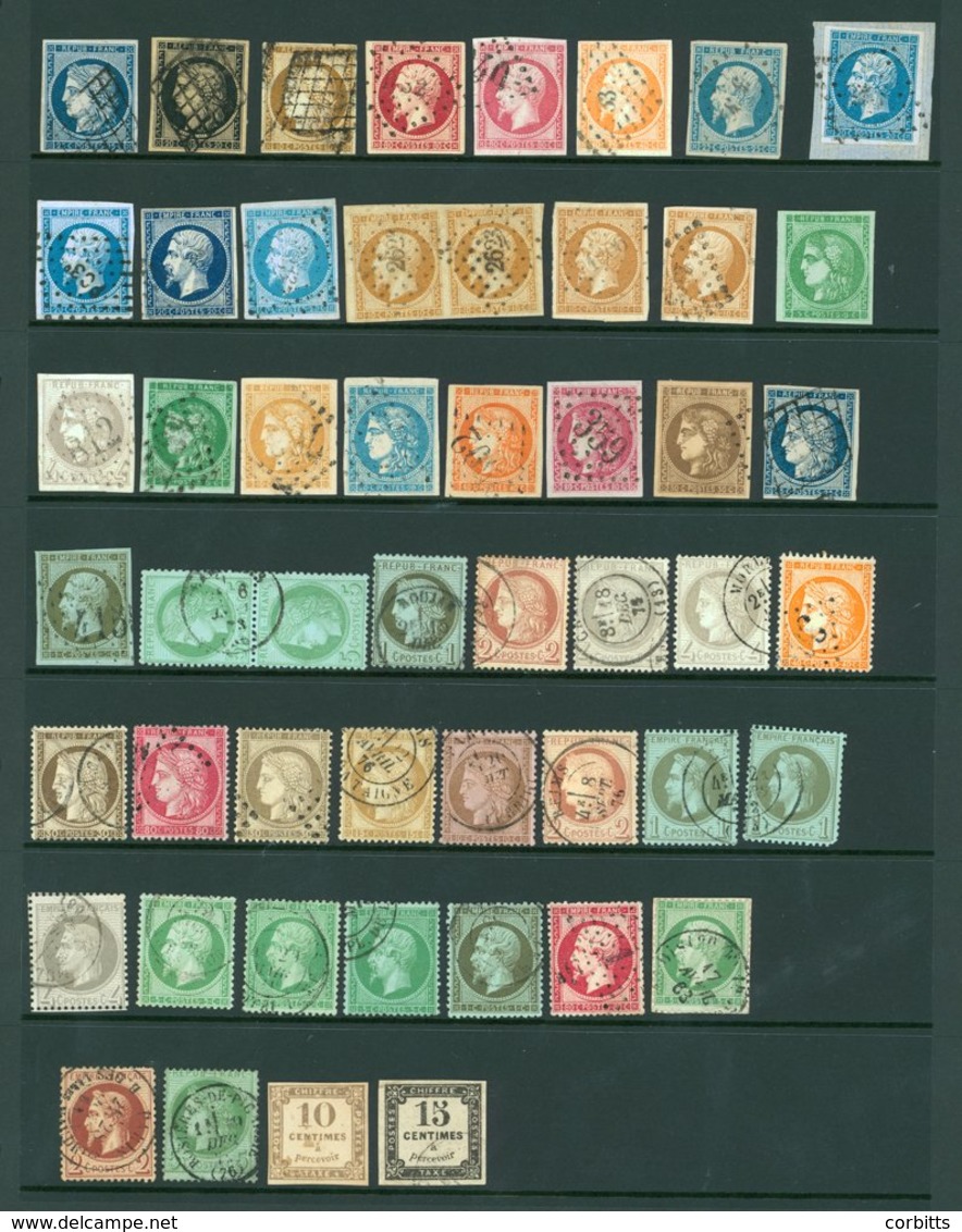 A Lovely Selection Of Earlies 1849/52 25c, 20c, 10c, Good Used 1853/61 80c Two Shades, 40c, 25c, 20c (4), 10c (4), 1870  - Autres & Non Classés