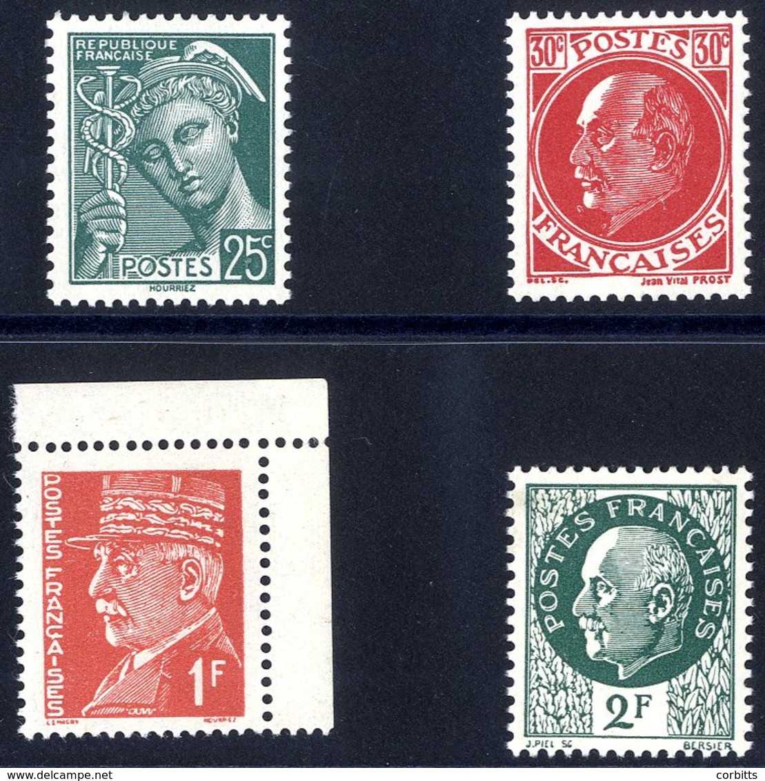 1941 British Secret Service Wartime Forgeries Mi 36ai, 39a, 42a & 46c All U (46a - Slight Bend). Cat. £490E. (4) - Sonstige & Ohne Zuordnung