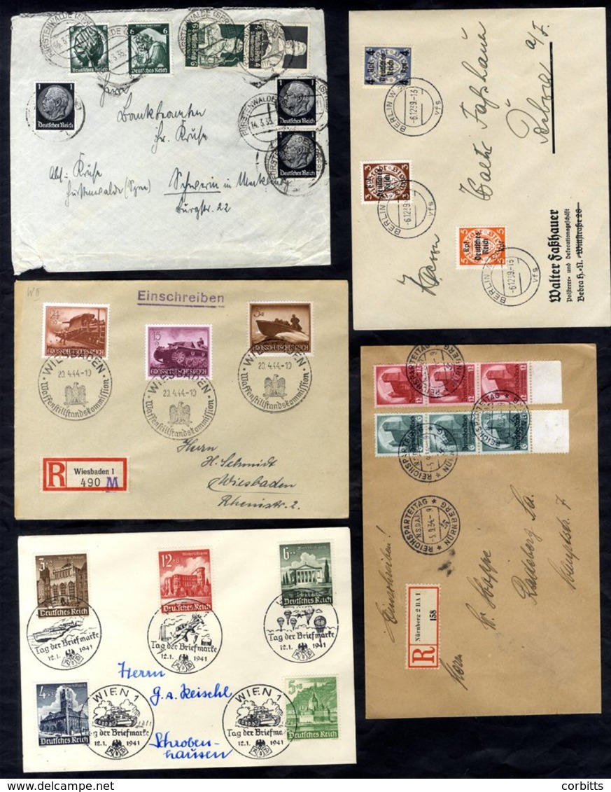 1934-44 Selection Of Covers/cards Bearing A Variety Of Cancels & Frankings With Several Sets Incl. 'Return Of Saar' In B - Sonstige & Ohne Zuordnung