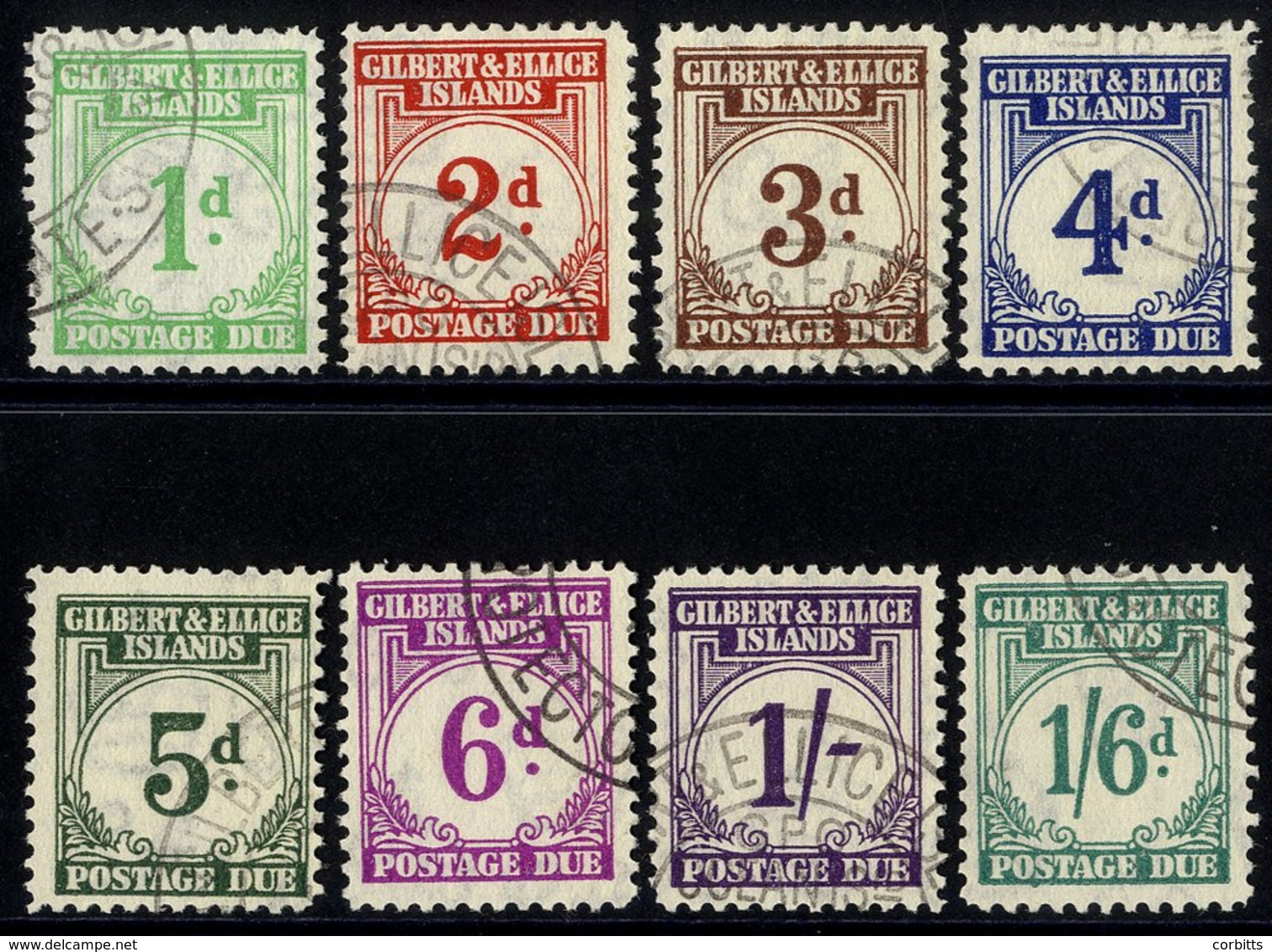 1940 Postage Due Set VFU, SG.D1/8. Cat. £275. (8) - Sonstige & Ohne Zuordnung