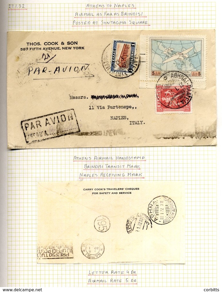 1911-48 Cover Collection (230+ Items) With WWI Censored Mail To Allied And Axis Destinations, Fine Range Of Early Airmai - Sonstige & Ohne Zuordnung