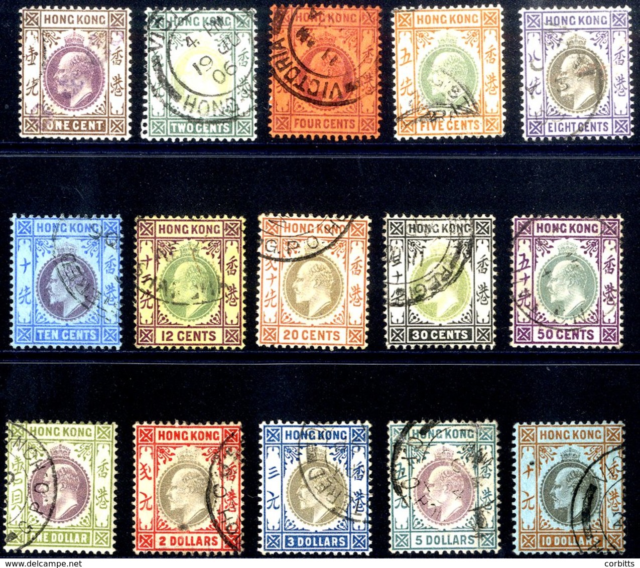 1903 CCA Set VFU SG.62/76. Cat. £1800. (15) - Sonstige & Ohne Zuordnung