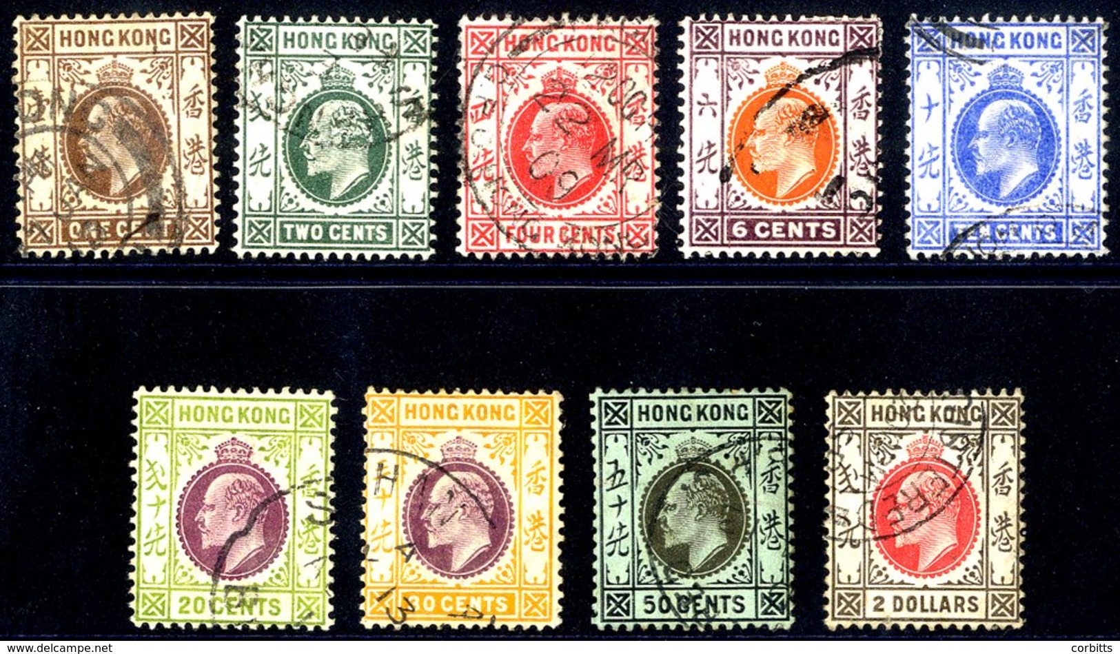 1907-11 MCCA Set VFU, SG.91/99. Cat. £475. (9) - Other & Unclassified