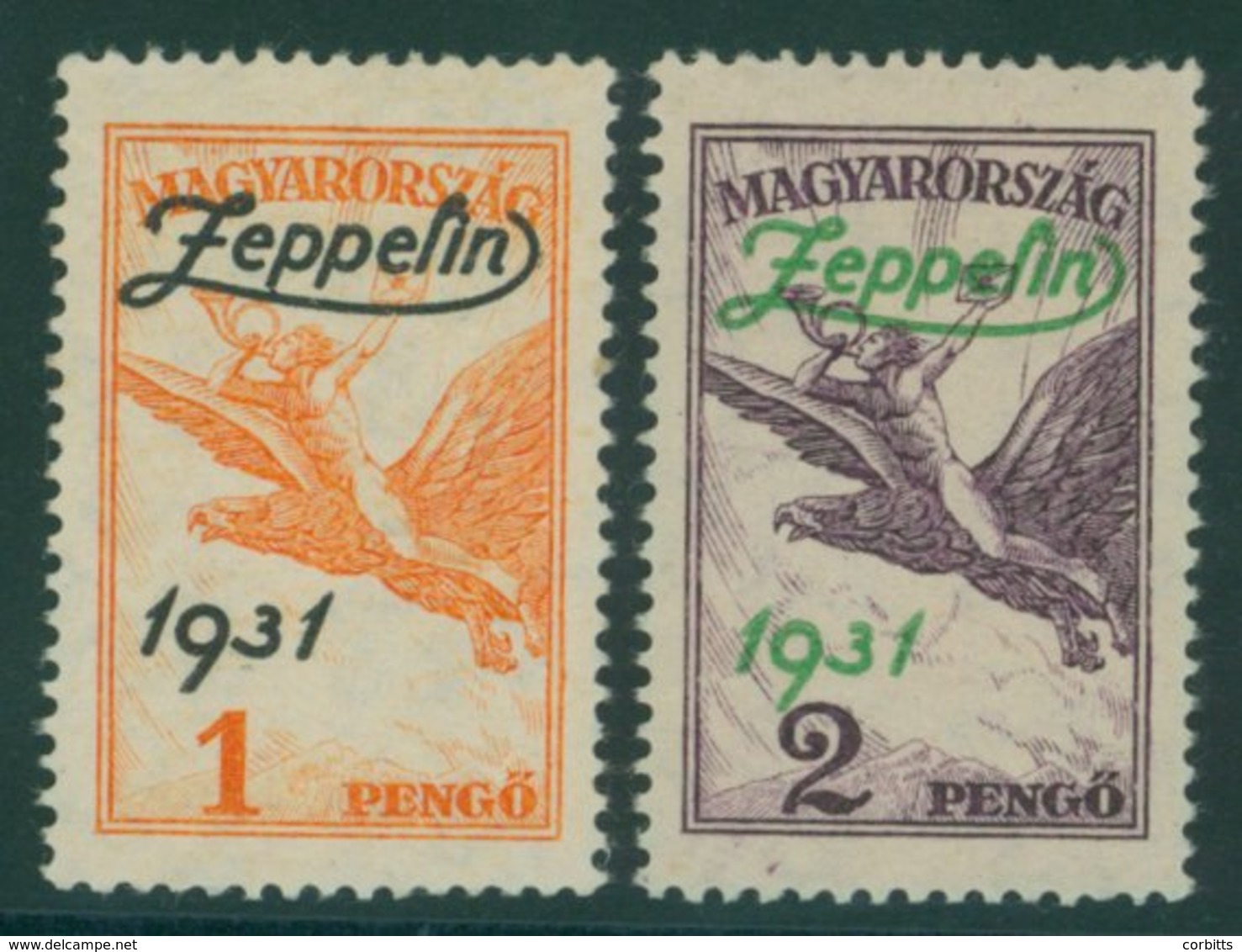 1931 Air Graf Zeppelin Set M, SG.529/30. Cat. £260. (2) - Sonstige & Ohne Zuordnung