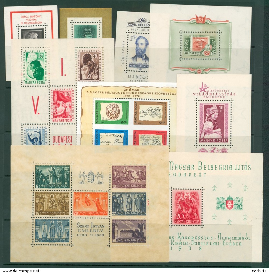 1938 Budapest Philatelic Exhibition M/Sheet UM, SG.MS614a, 1938 900th Anniversary Death Of St. Stephen M/Sheet UM, SG.MS - Sonstige & Ohne Zuordnung