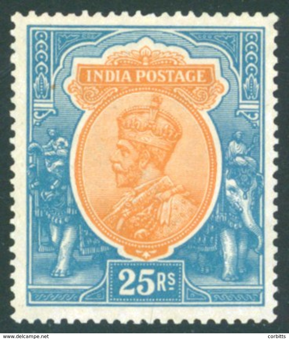 1928 25r, Orange & Blue, Fine M, SG.219, The Faintest Hinge Mark. (1) - Sonstige & Ohne Zuordnung