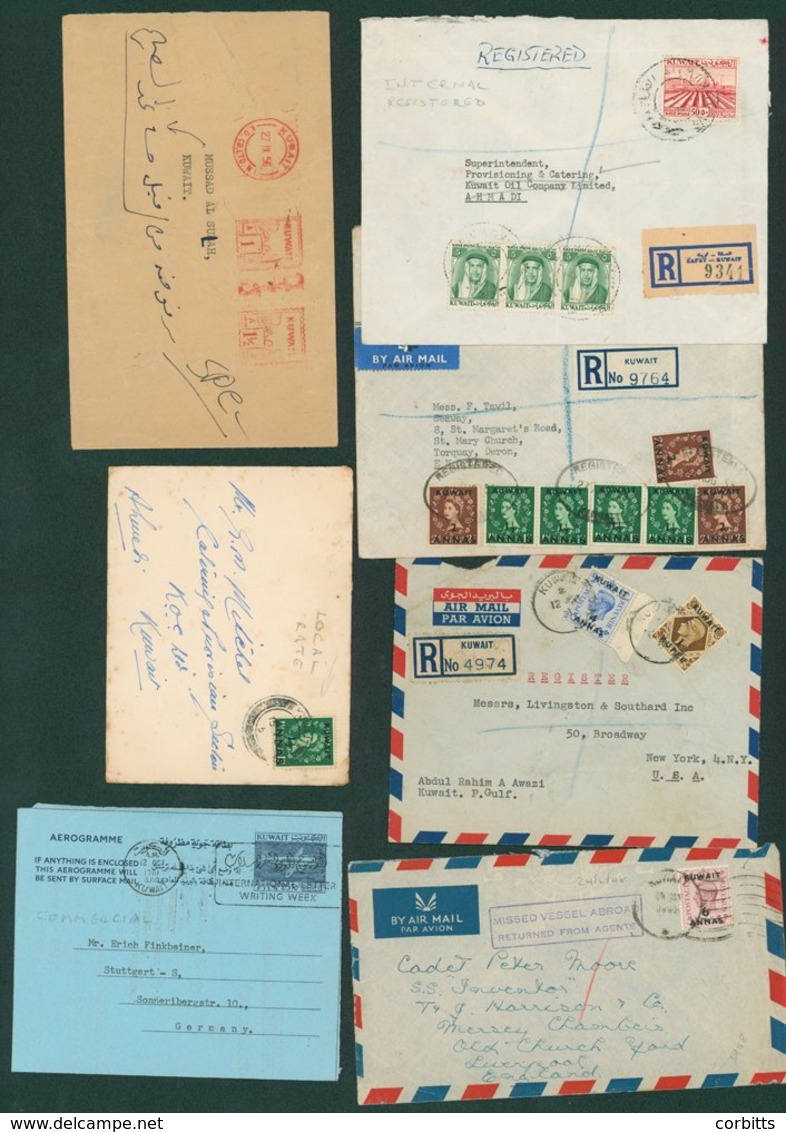 1940's-60's Postal History Range Covers Incoming & Outgoing With Various Frankings & Cancels, Incl. Registered, Single & - Sonstige & Ohne Zuordnung