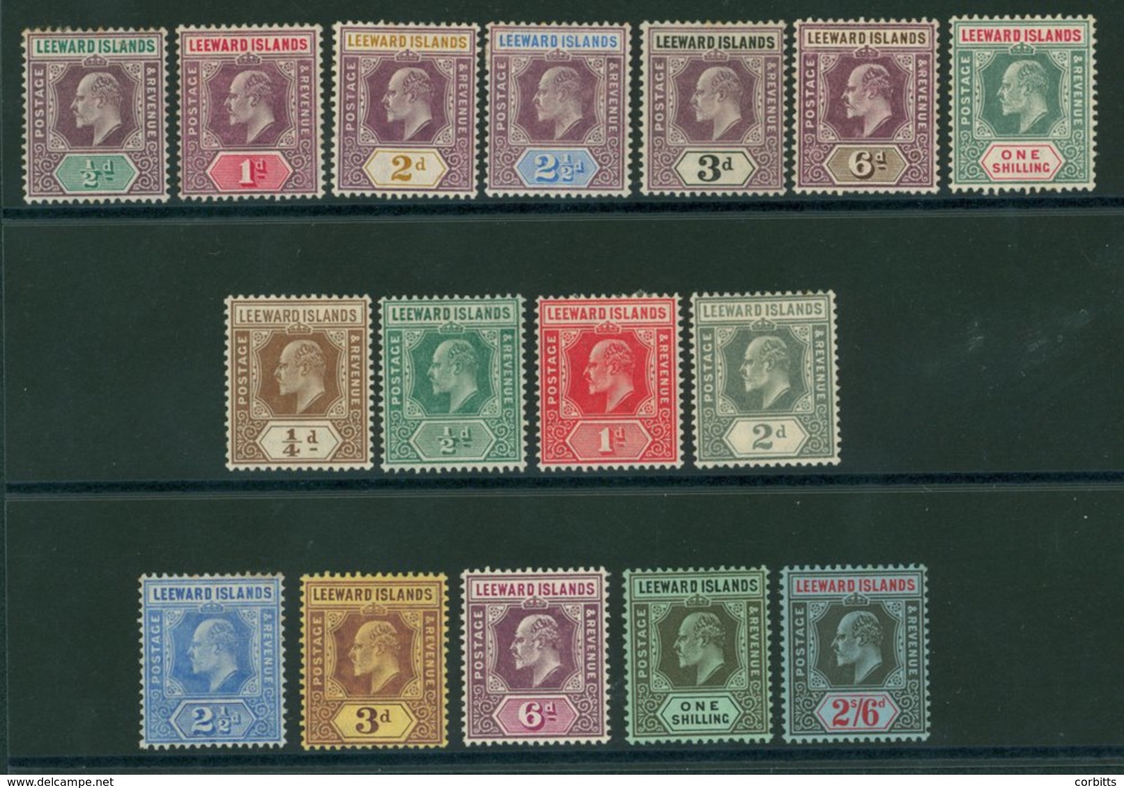 1905 MCCA Set M, SG.29/35, 1907 MCCA Set To 2/6d M, SG.36/44. Cat. £235. (16) - Sonstige & Ohne Zuordnung